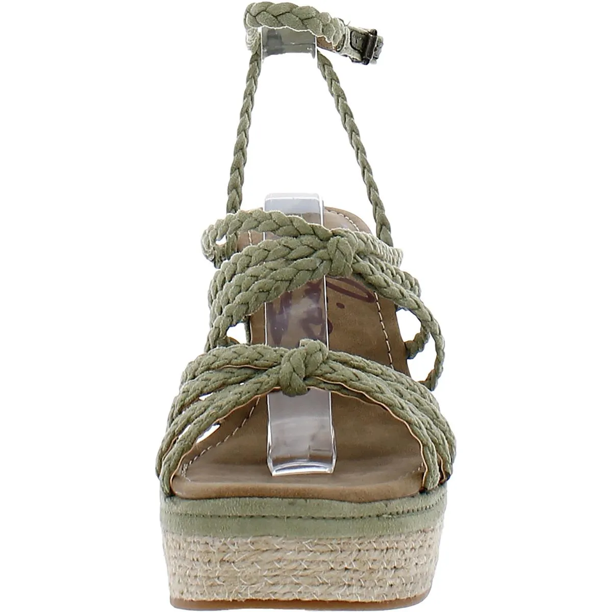 Shana Womens Faux Suede Slingback Wedge Sandals