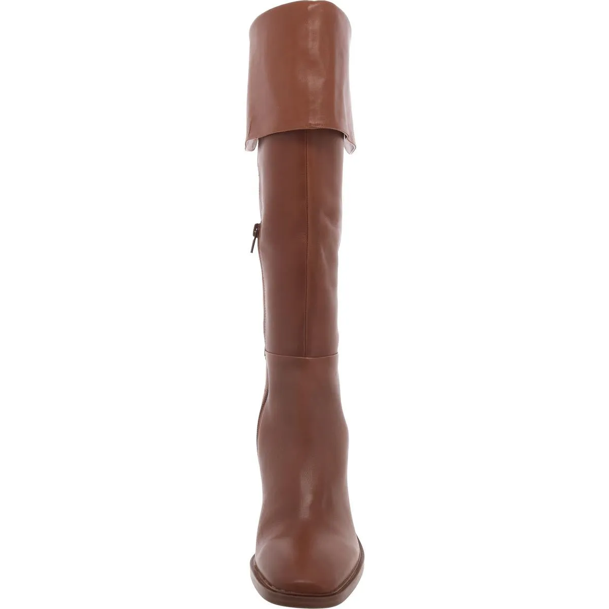 Sierra Womens Leather Block Heel Knee-High Boots