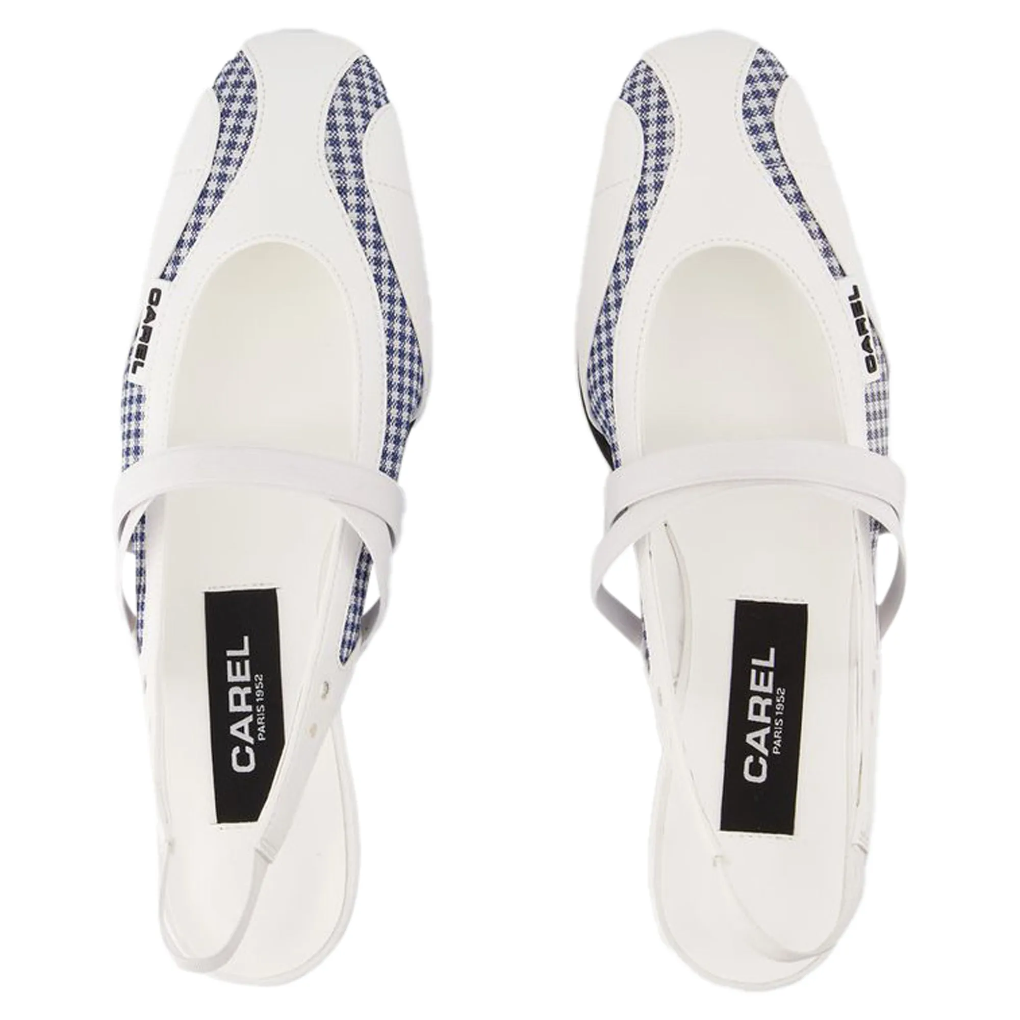 Sling Back Peachy - Carel - Leather - White