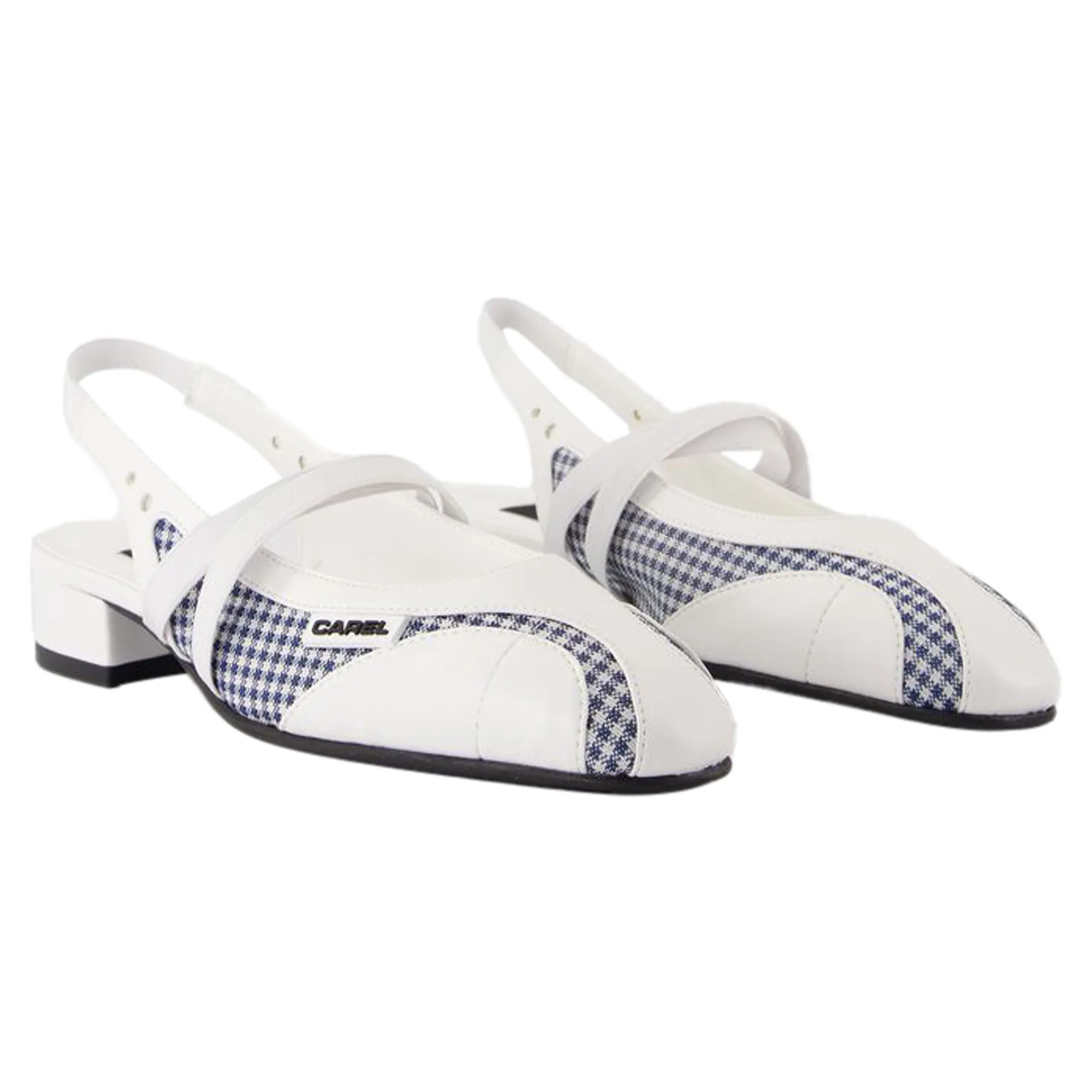 Sling Back Peachy - Carel - Leather - White