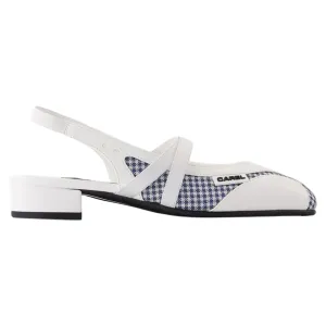 Sling Back Peachy - Carel - Leather - White