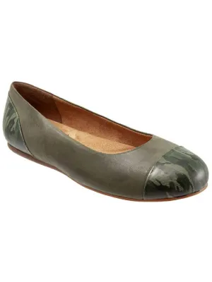 Sonoma Womens Leather Slip On Ballet Flats
