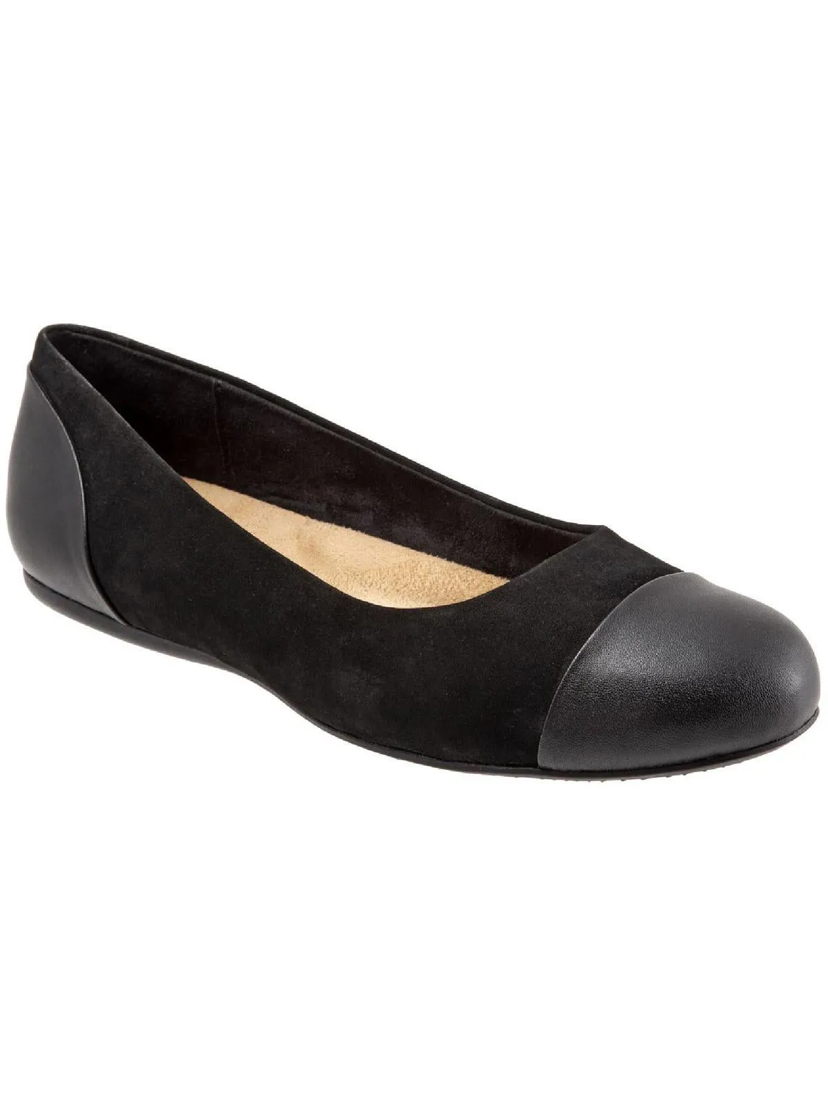 Sonoma Womens Leather Slip On Ballet Flats