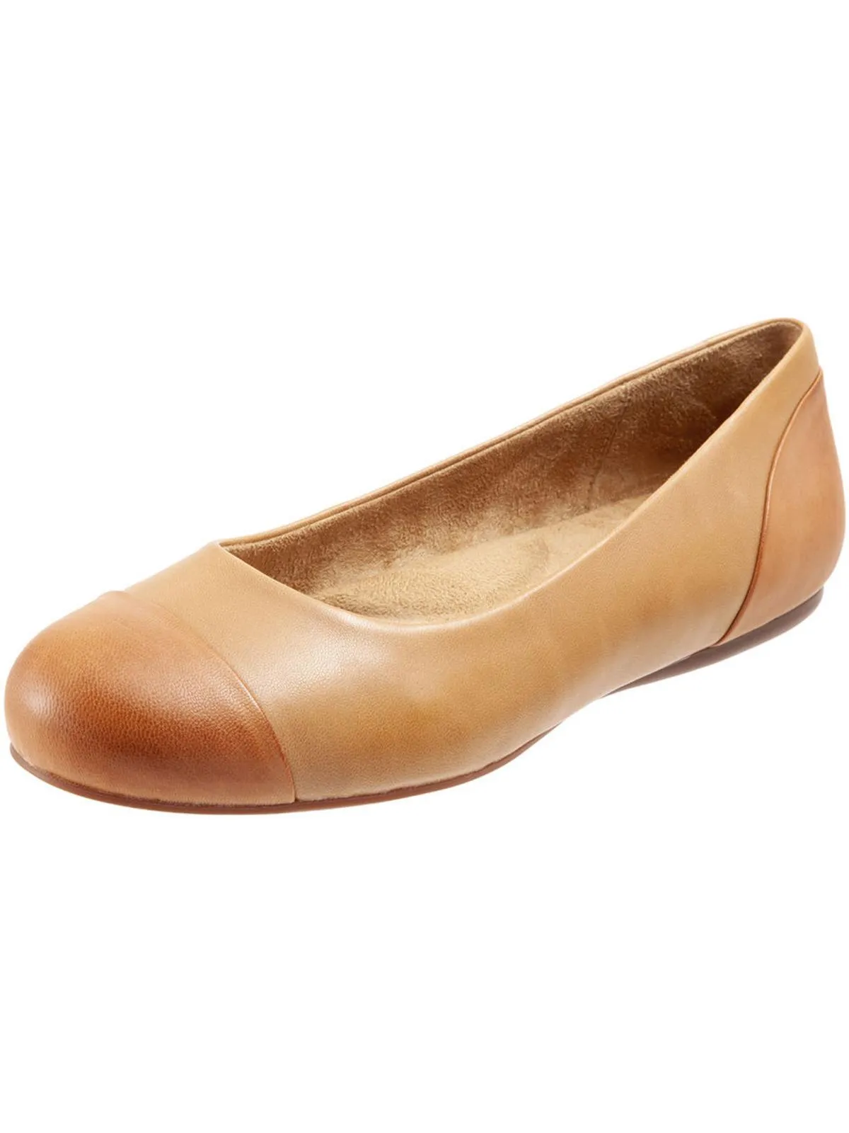 Sonoma Womens Leather Slip On Ballet Flats