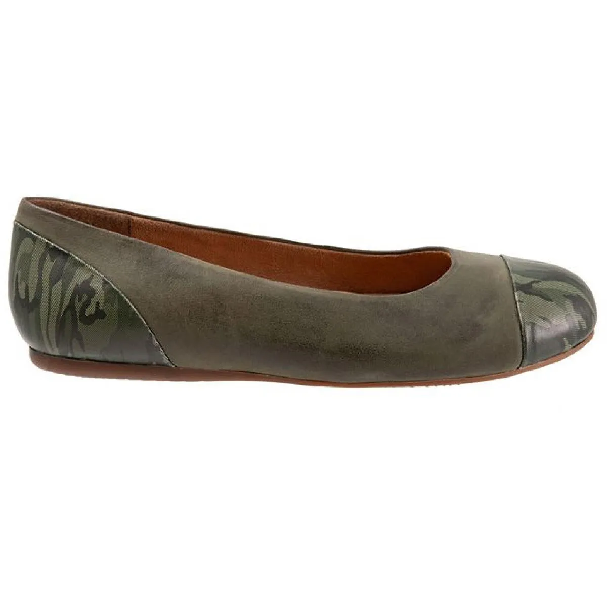 Sonoma Womens Leather Slip On Ballet Flats