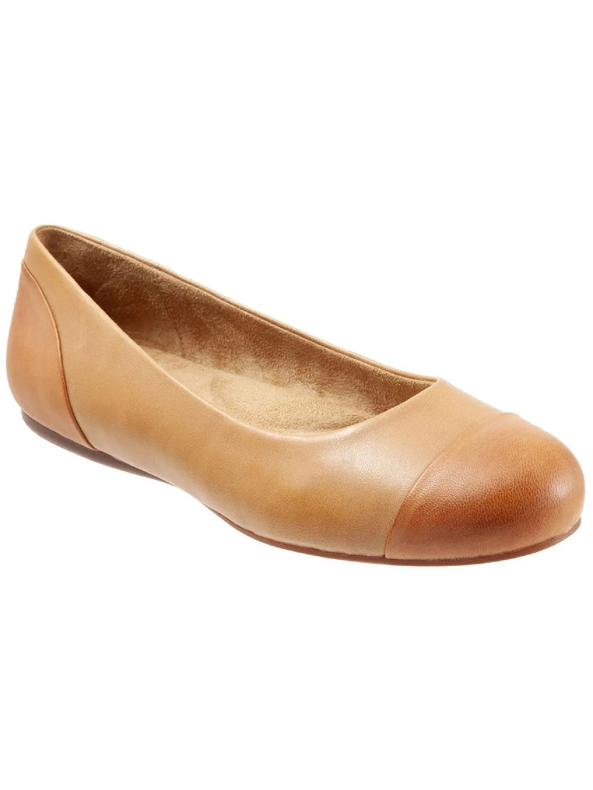 Sonoma Womens Leather Slip On Ballet Flats