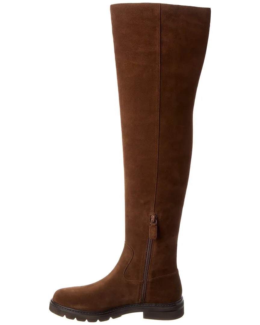Stuart Weitzman Chicago Lug Suede Over-The-Knee Boot