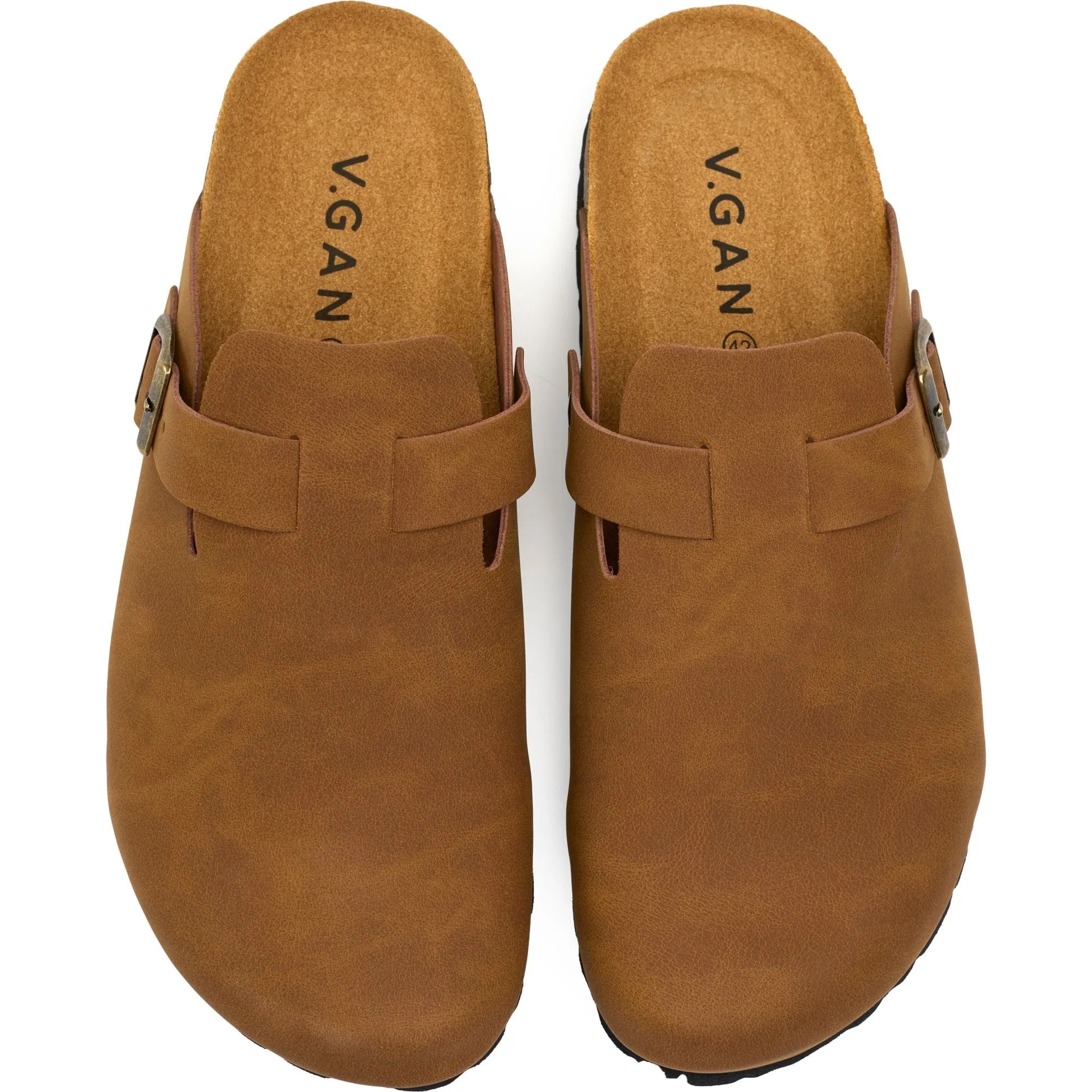 Taro Comfort Men's Vegan Footbed Sandals | Tan