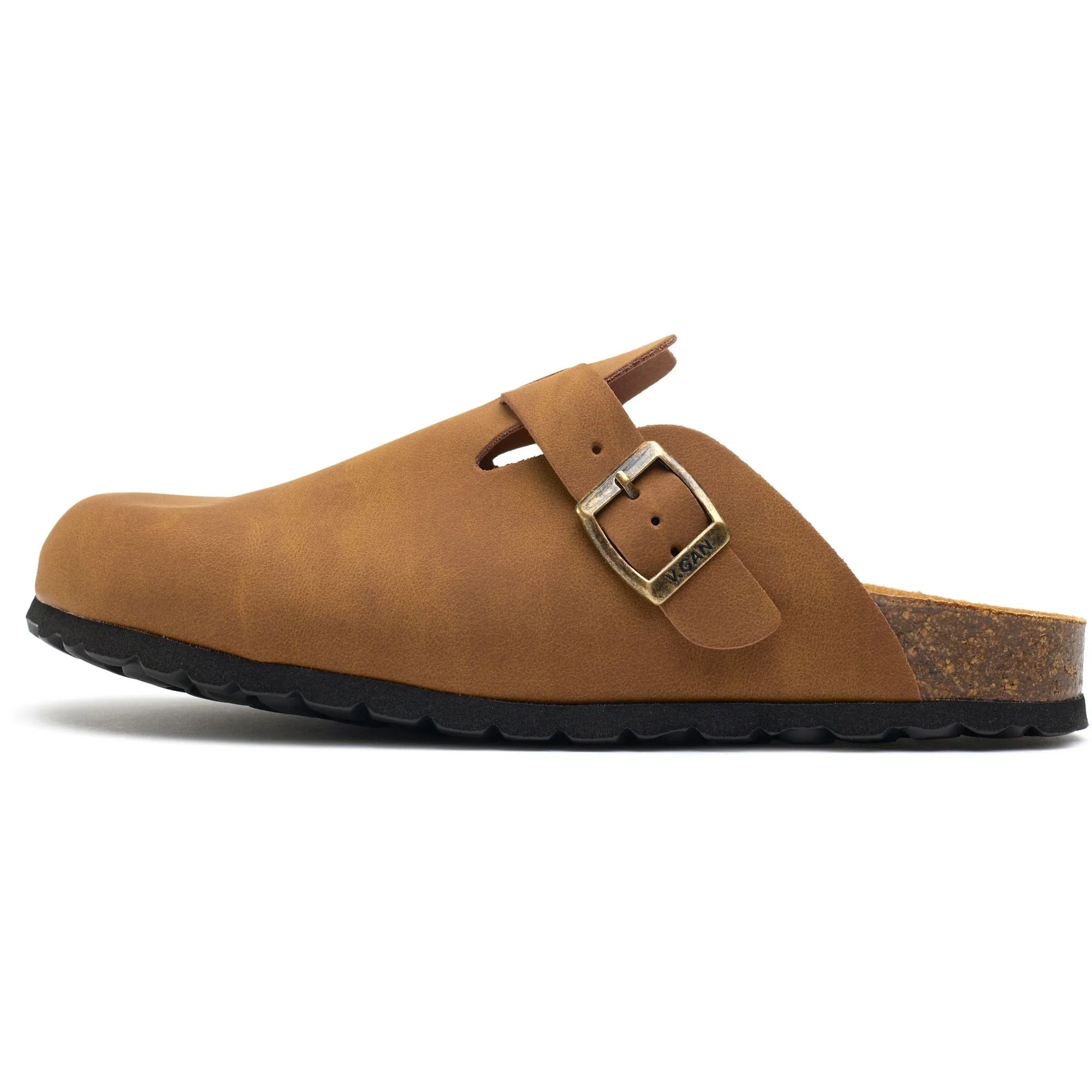 Taro Comfort Men's Vegan Footbed Sandals | Tan