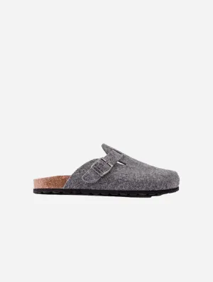 Taro Men's Footbed Textile Vegan Sandals | Grey