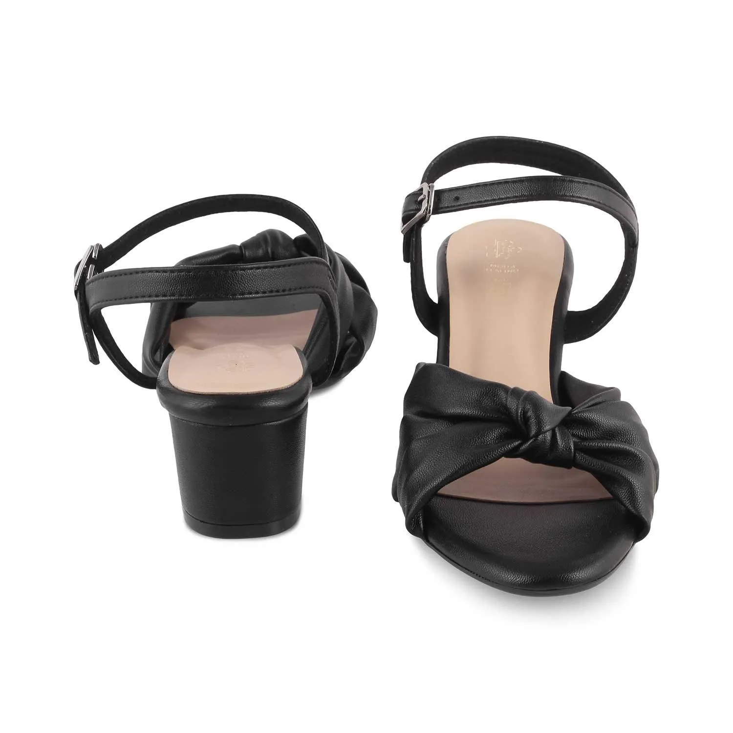 The Boem Black Women's Dress Block Heel Sandals Tresmode
