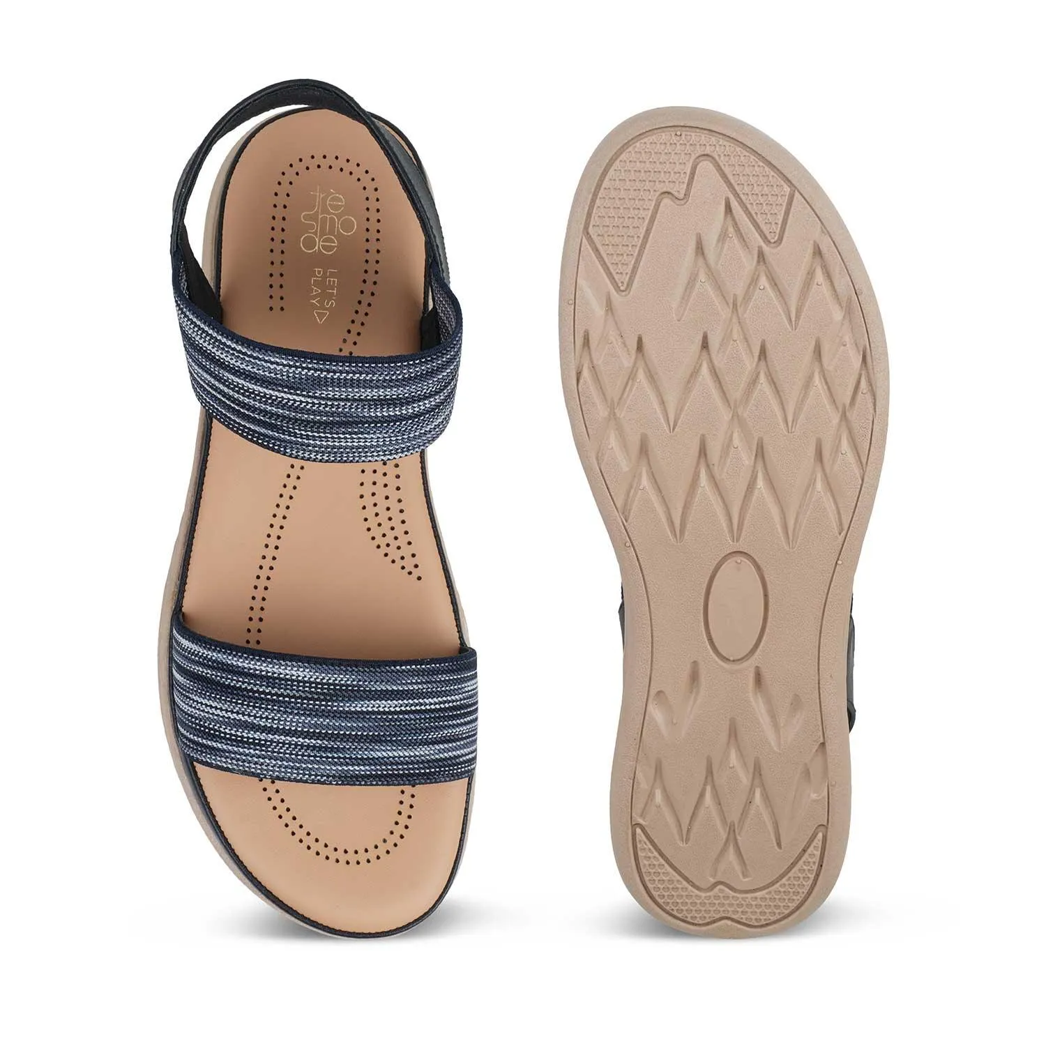 The Hintle Black Women's Casual Wedge Sandals Tresmode