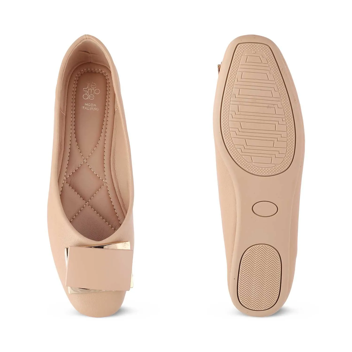The Londre Beige Women's Casual Ballerinas Tresmode