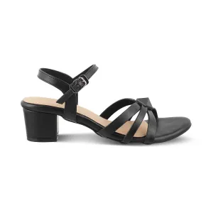 The Parma TMM-6 Black Women's Dress Block Heel Sandals Tresmode