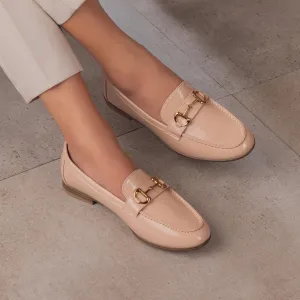 The Sigor Beige Women's Dress Loafers Tresmode