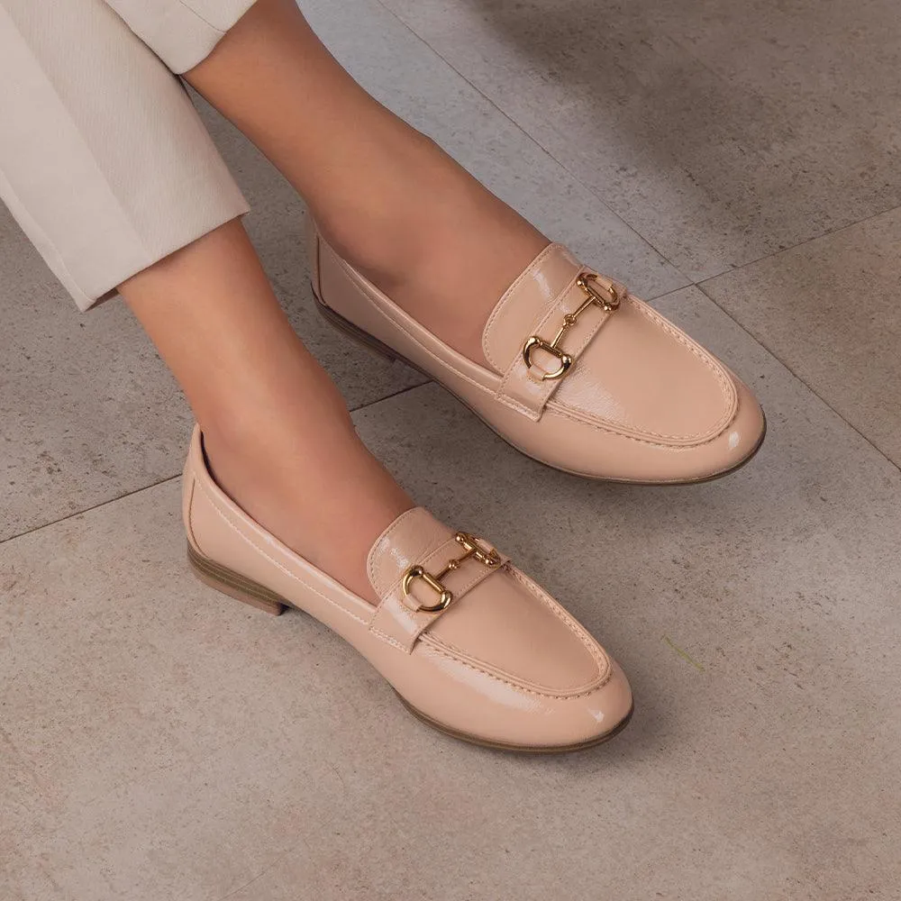 The Sigor Beige Women's Dress Loafers Tresmode
