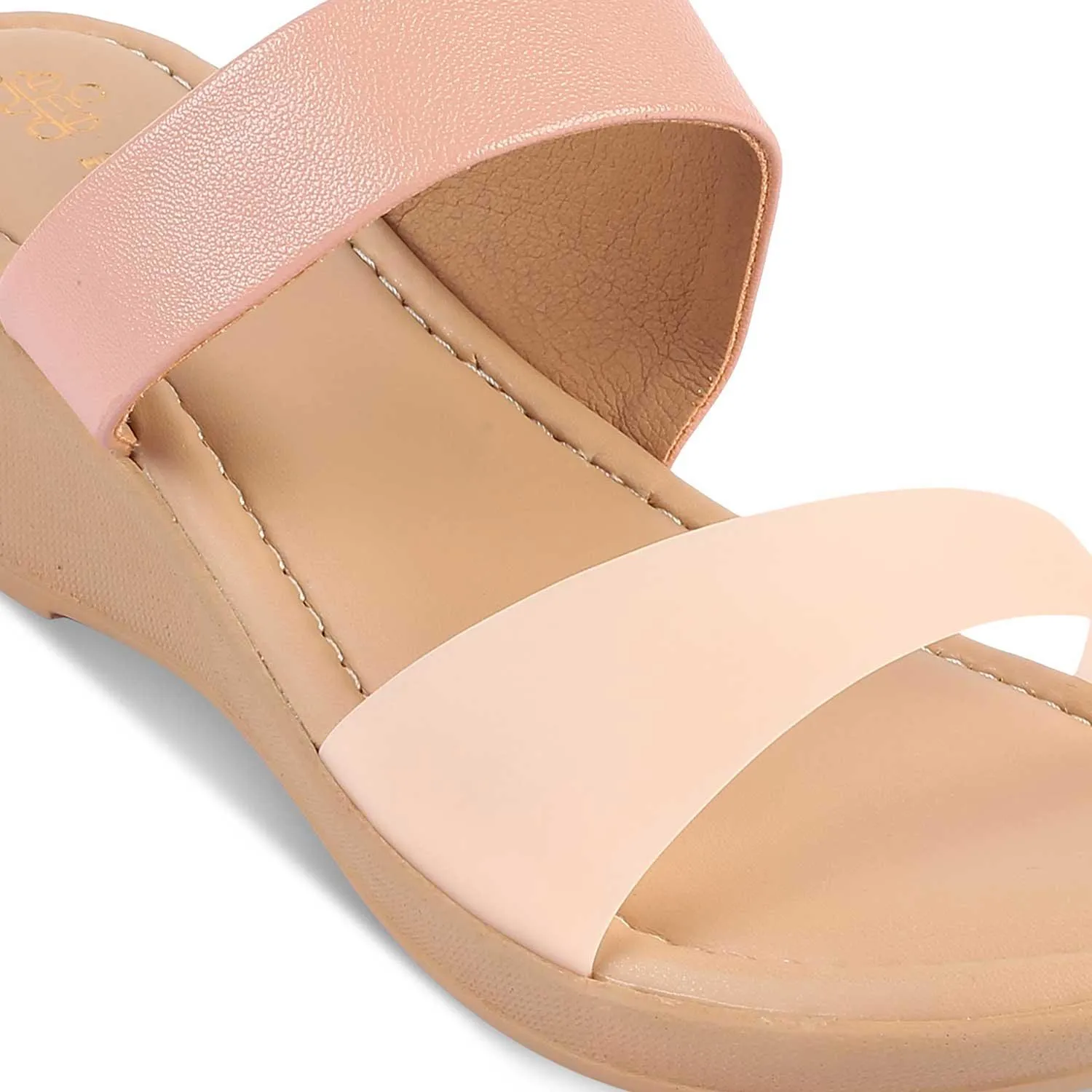 The Sios Pink Women's Casual Wedge Sandals Tresmode
