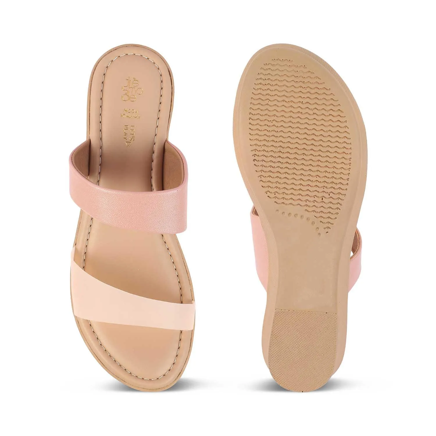 The Sios Pink Women's Casual Wedge Sandals Tresmode