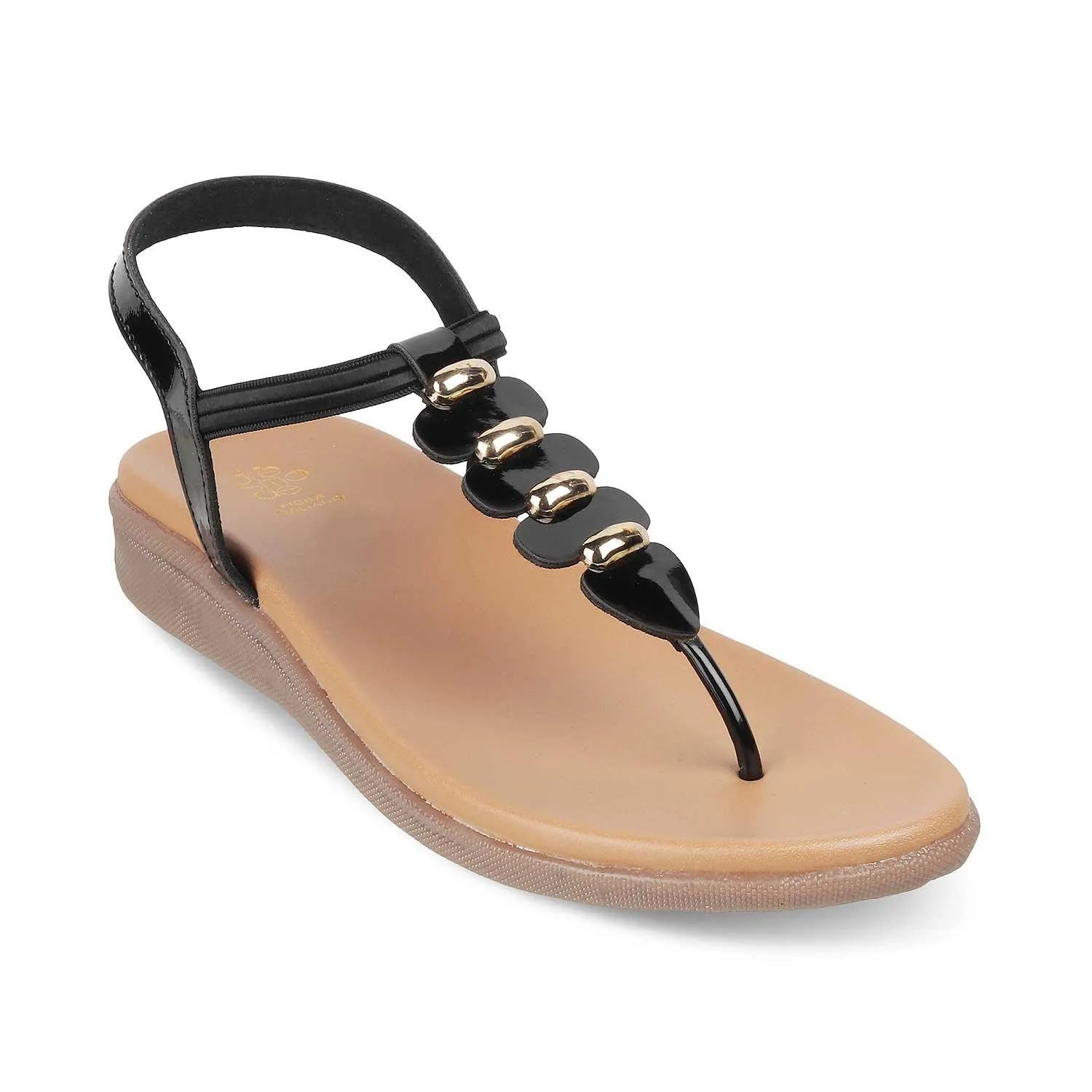 The Velencia TMS-3 Black Women's Casual Flats Tresmode