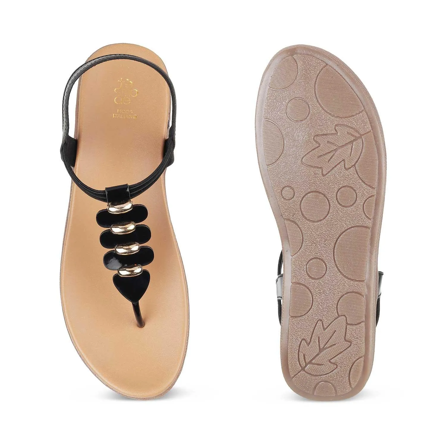 The Velencia TMS-3 Black Women's Casual Flats Tresmode