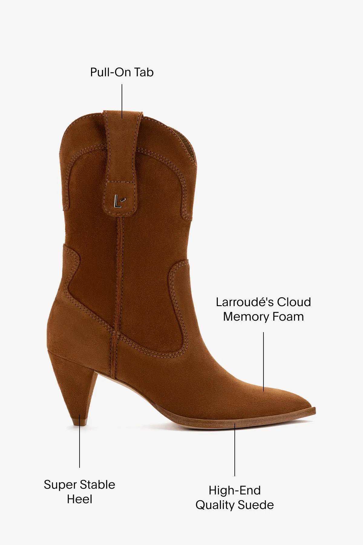 Thelma Boot In Tobacco Suede