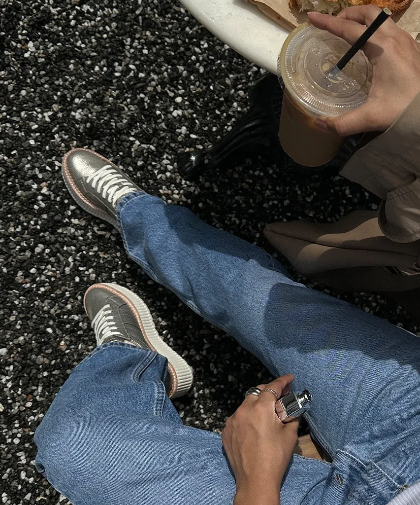 TIGER SNEAKERS LIGHT GOLD LEATHER