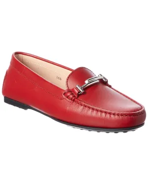 TOD��s Double T Leather Loafer
