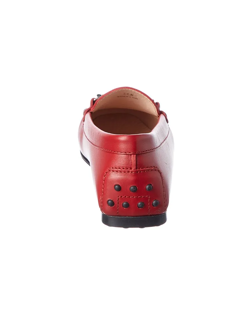 TOD��s Double T Leather Loafer