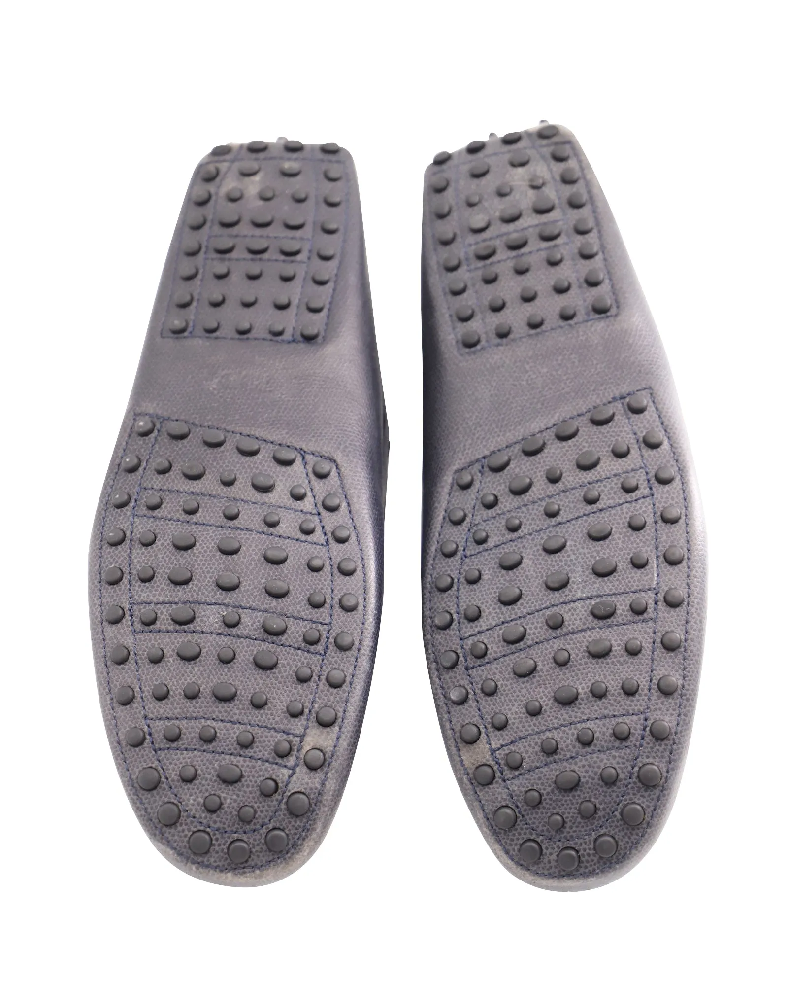 Tod's Gommino Driving Shoes in Navy Blue Leather