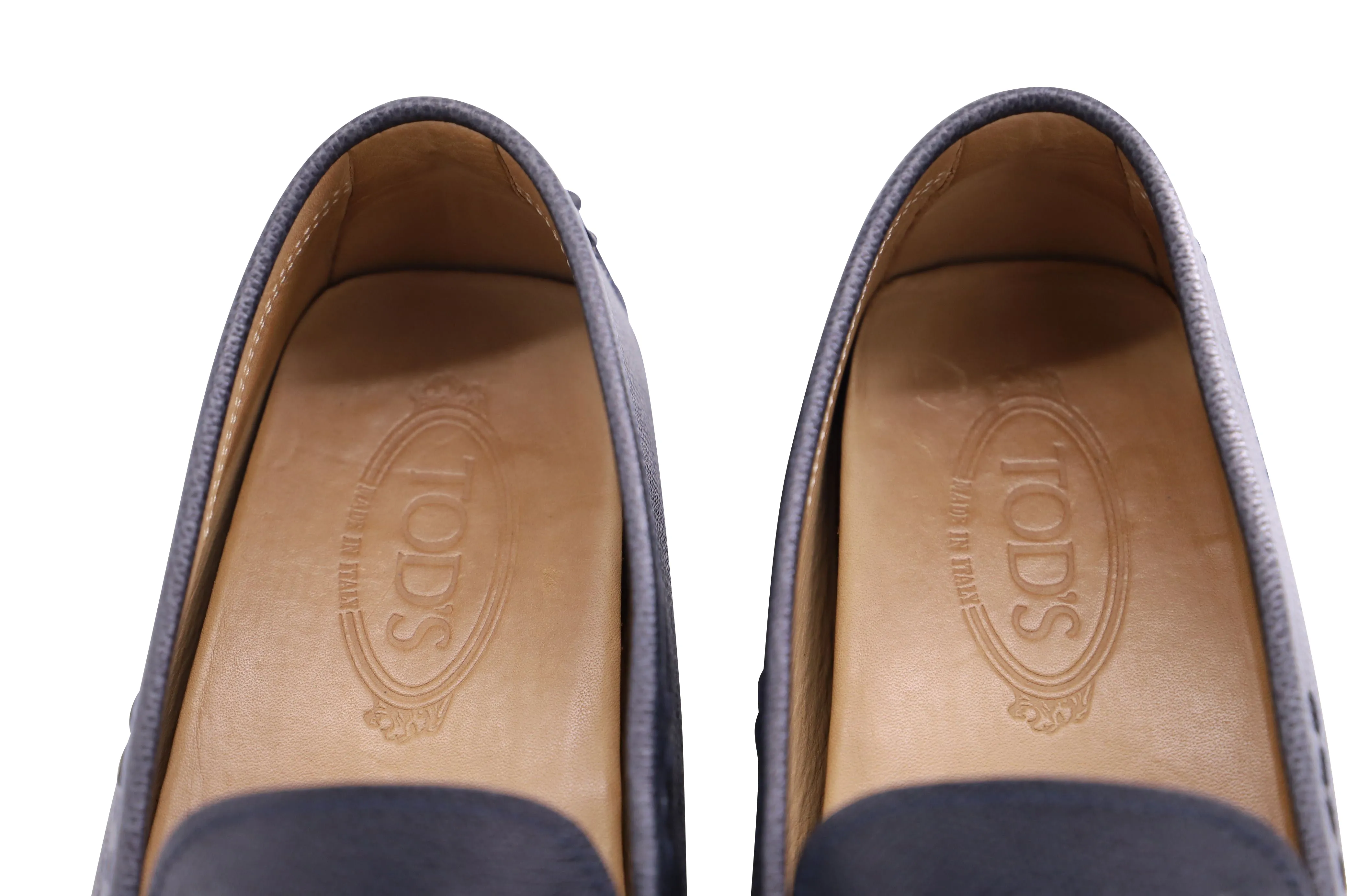 Tod's Gommino Driving Shoes in Navy Blue Leather