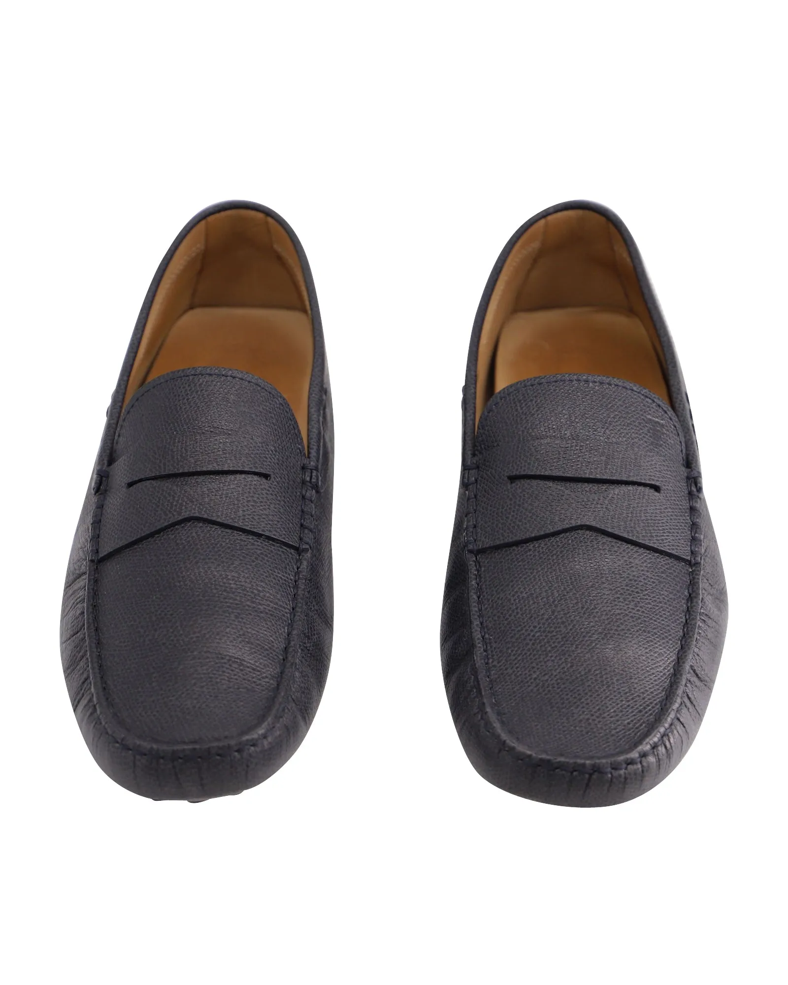 Tod's Gommino Driving Shoes in Navy Blue Leather