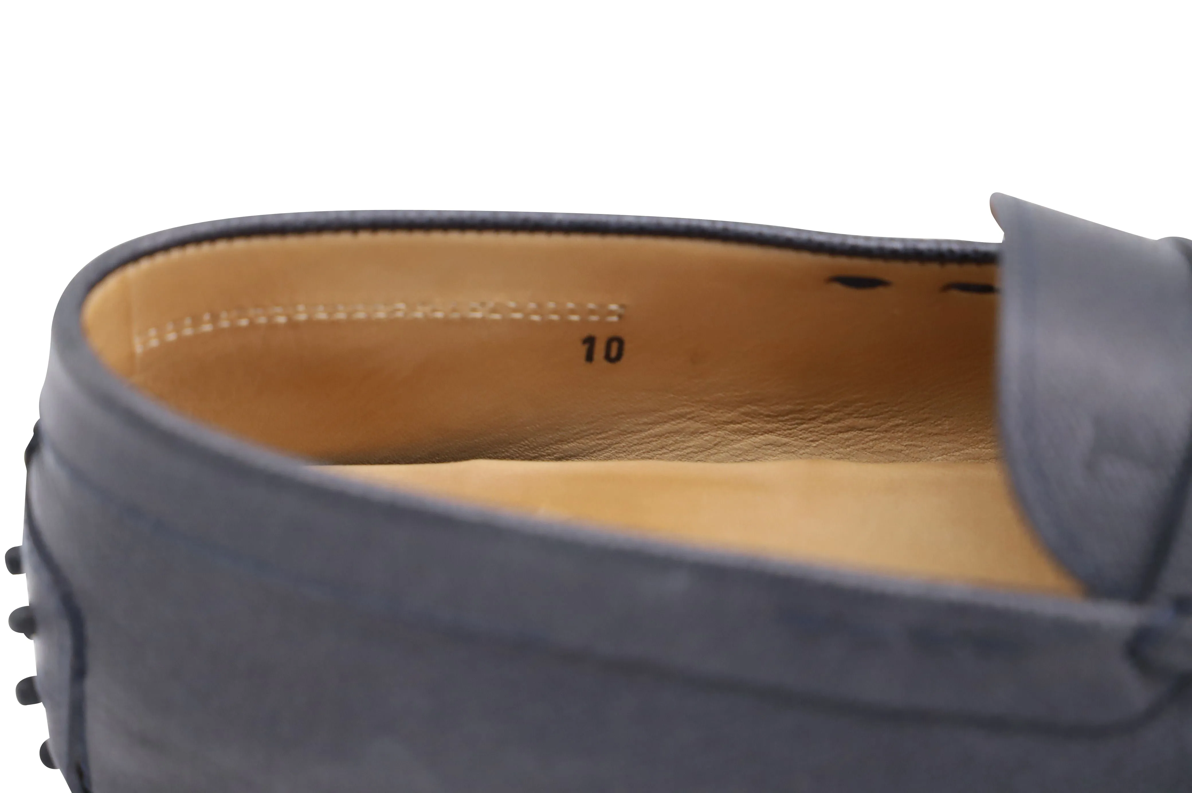 Tod's Gommino Driving Shoes in Navy Blue Leather
