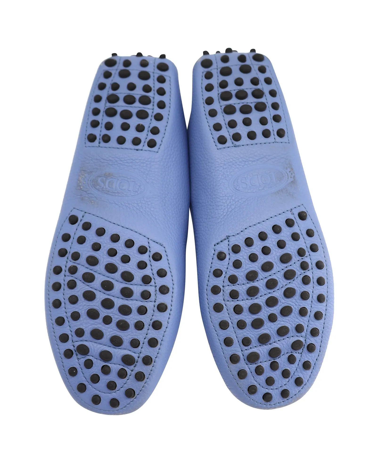 Tod's Gommino Loafers in Pastel Blue Leather
