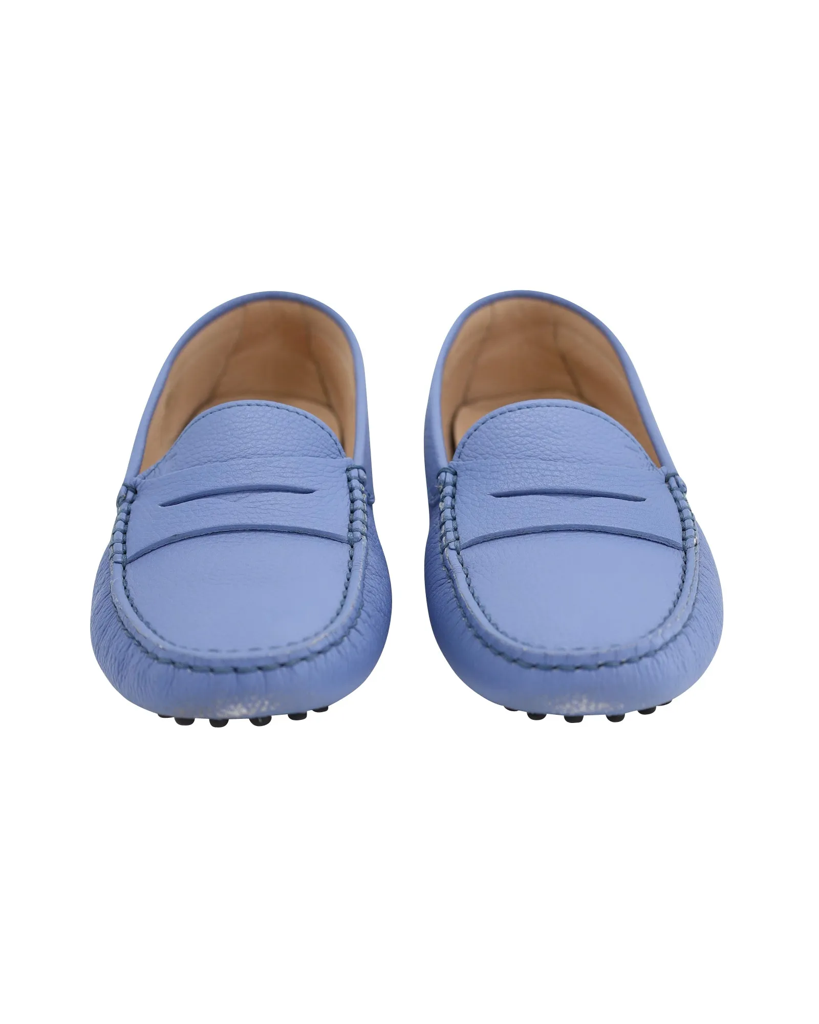 Tod's Gommino Loafers in Pastel Blue Leather