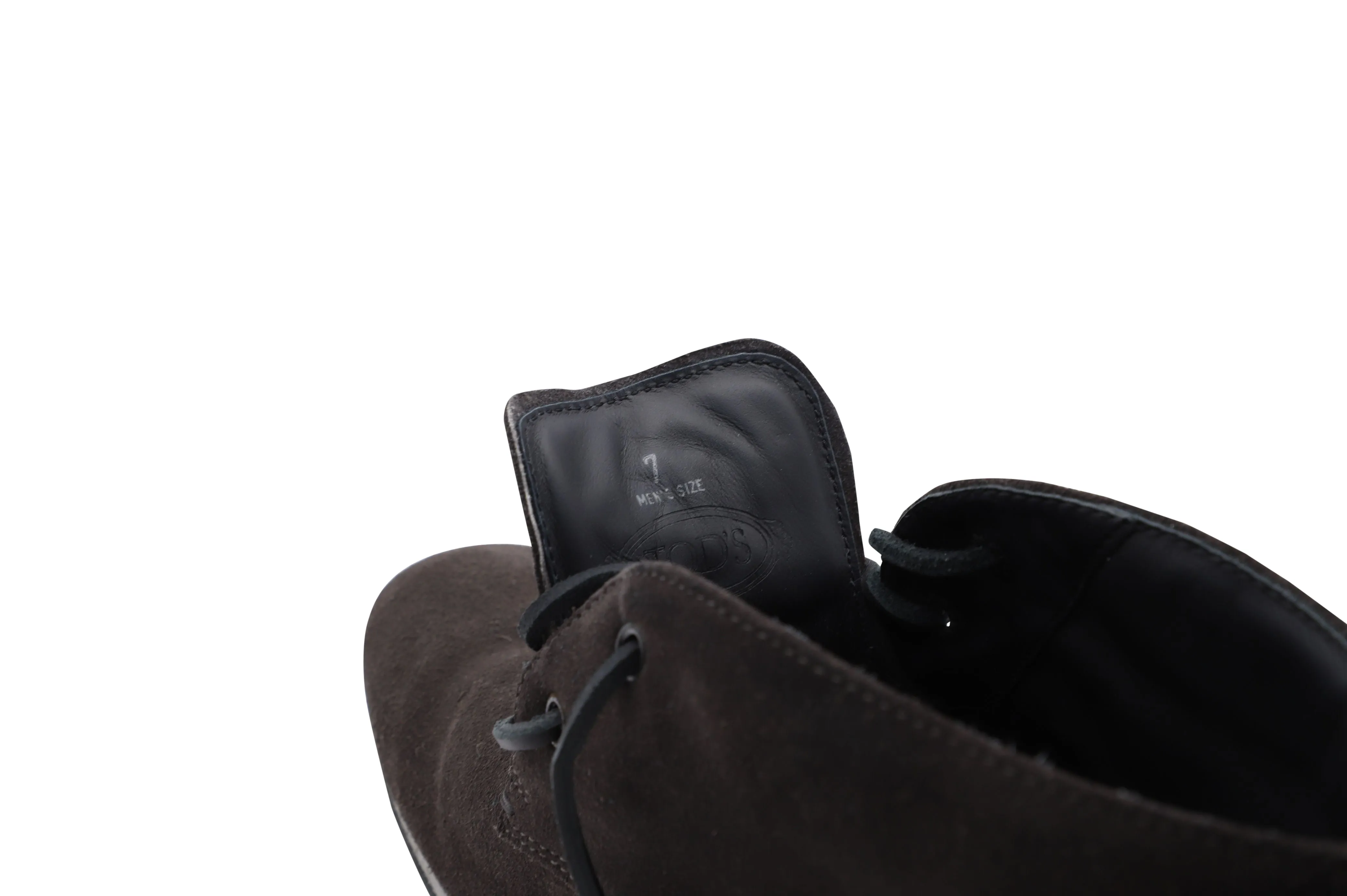 Tod's Lace-up Desert Boots in Dark Brown Suede