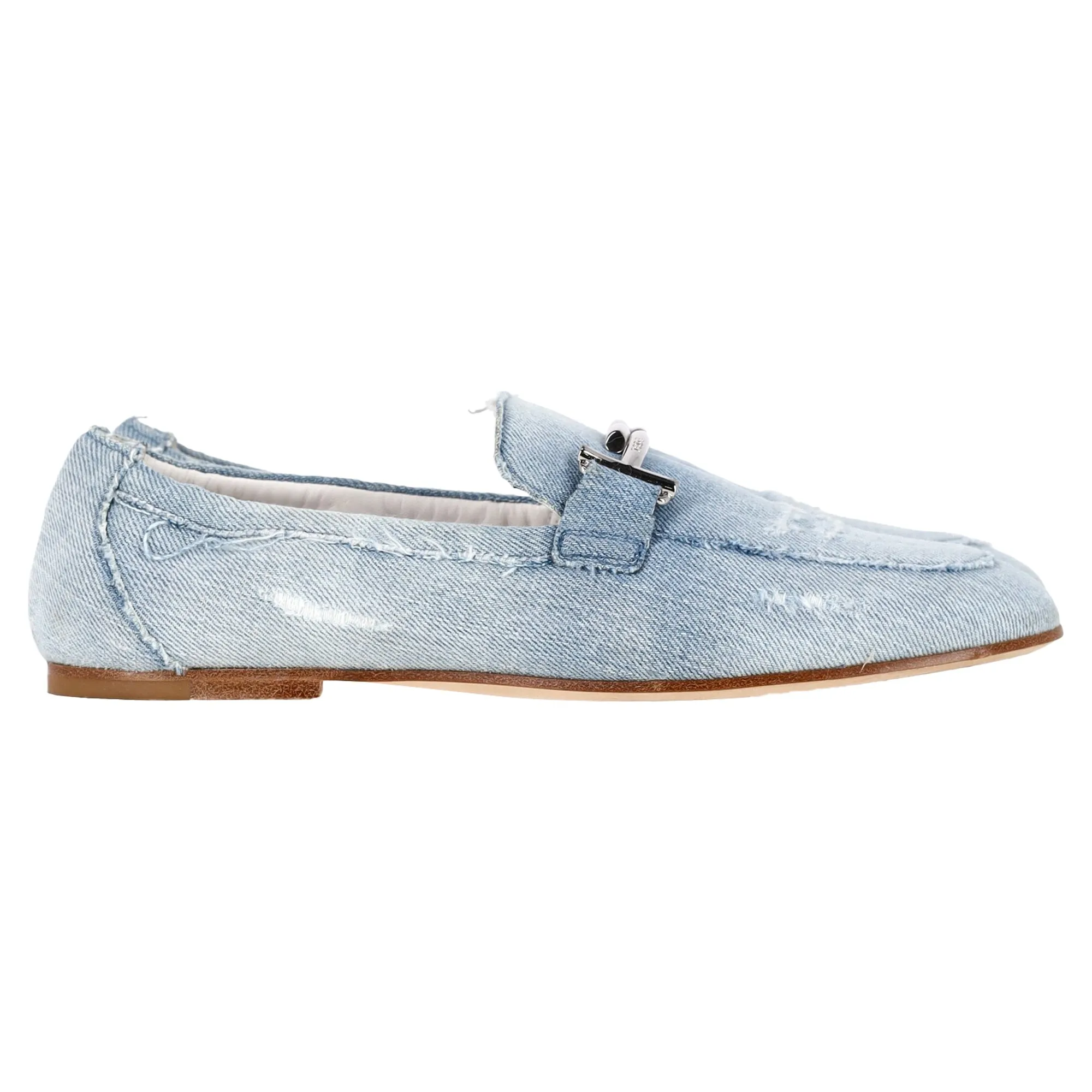 Tod's Loafers in Blue Denim