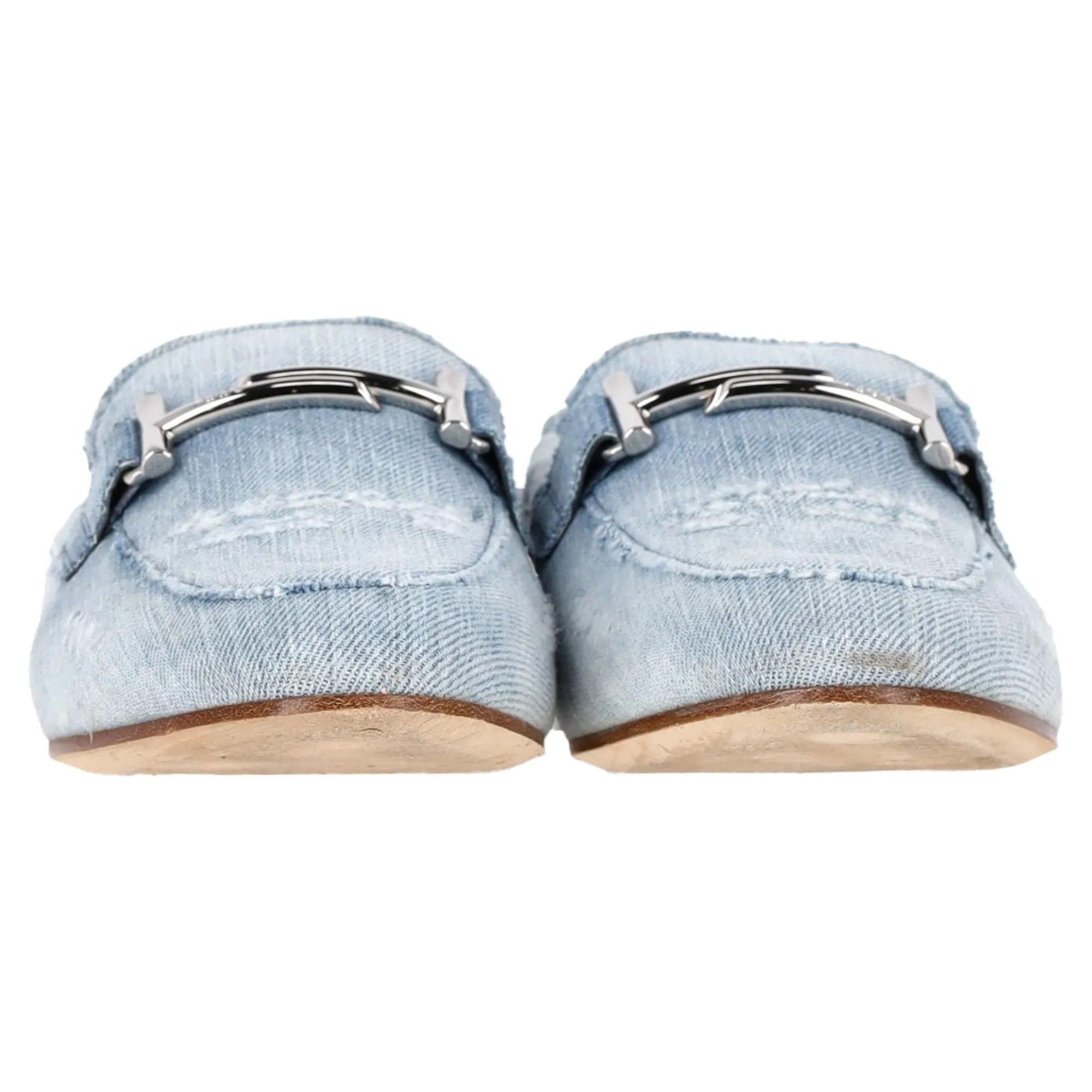 Tod's Loafers in Blue Denim
