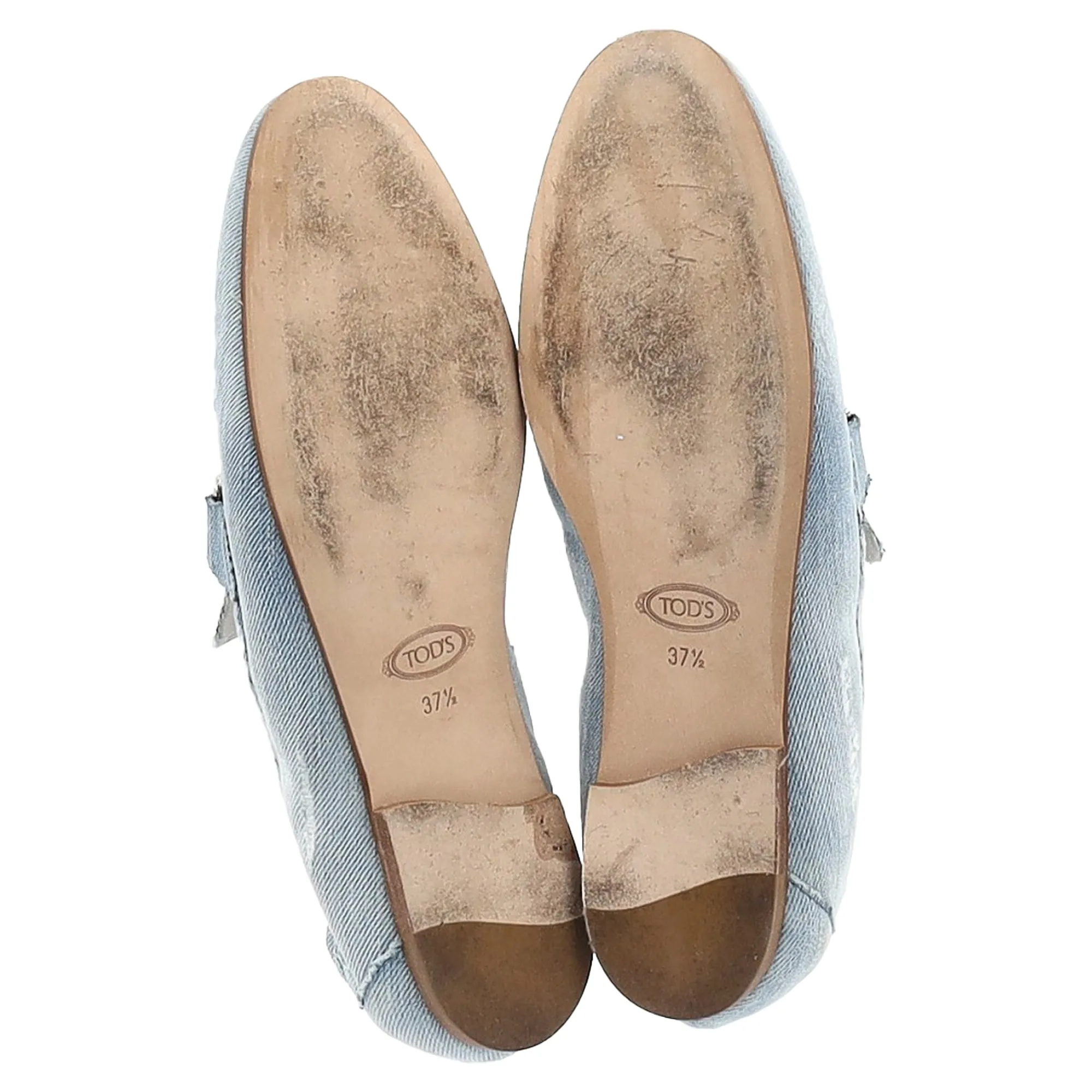 Tod's Loafers in Blue Denim