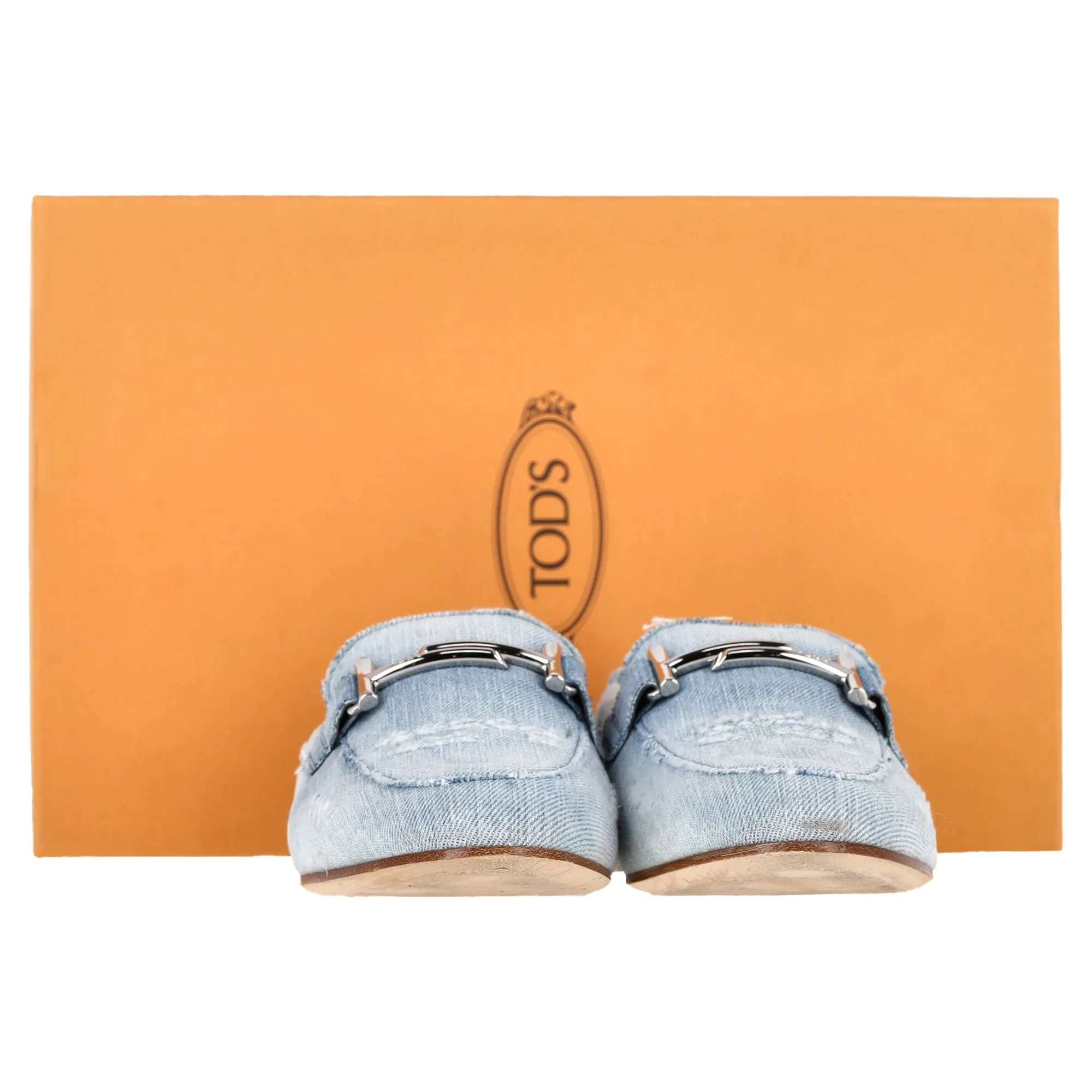 Tod's Loafers in Blue Denim