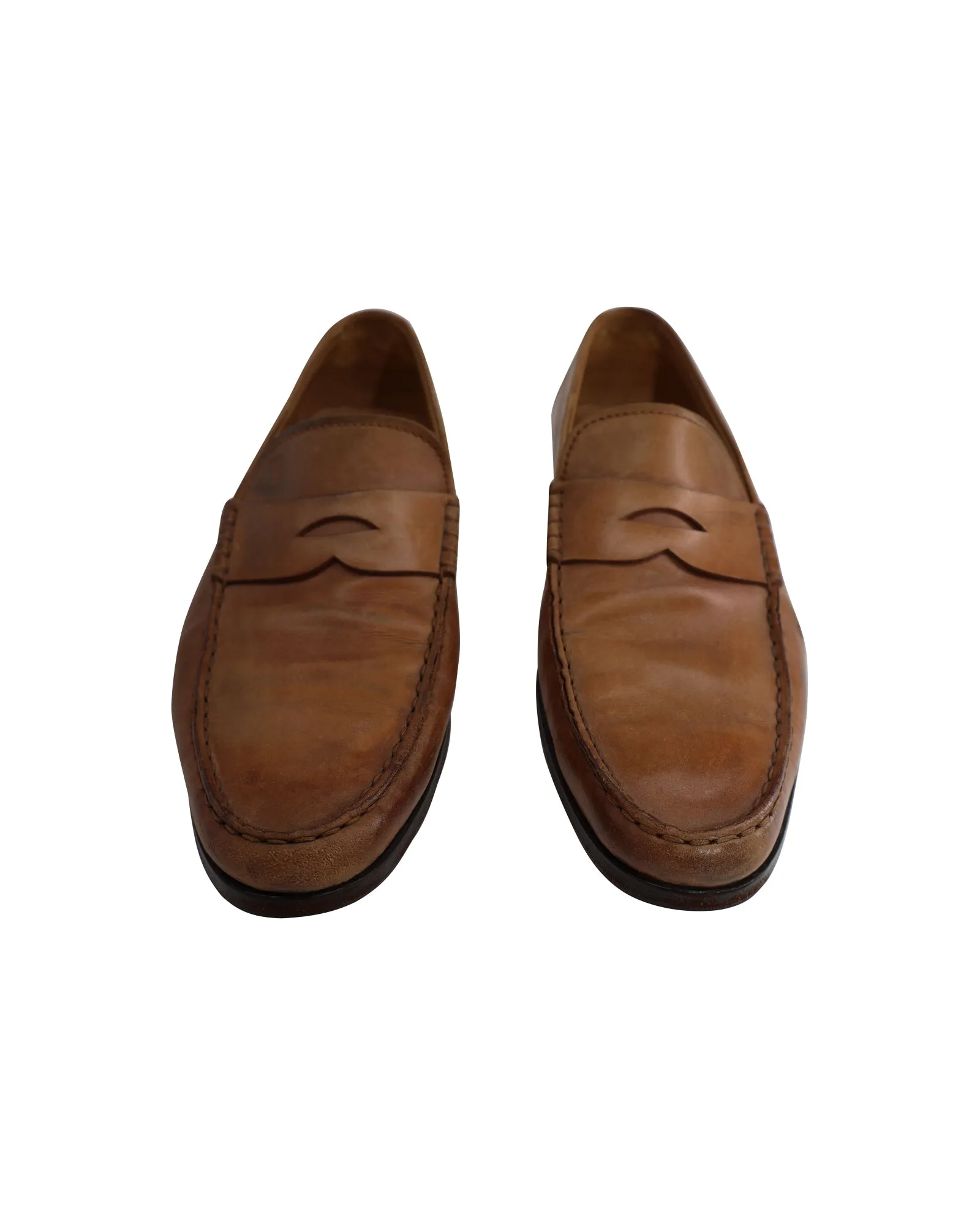 Tod's Loafers with Penny Bar in Brown Leather