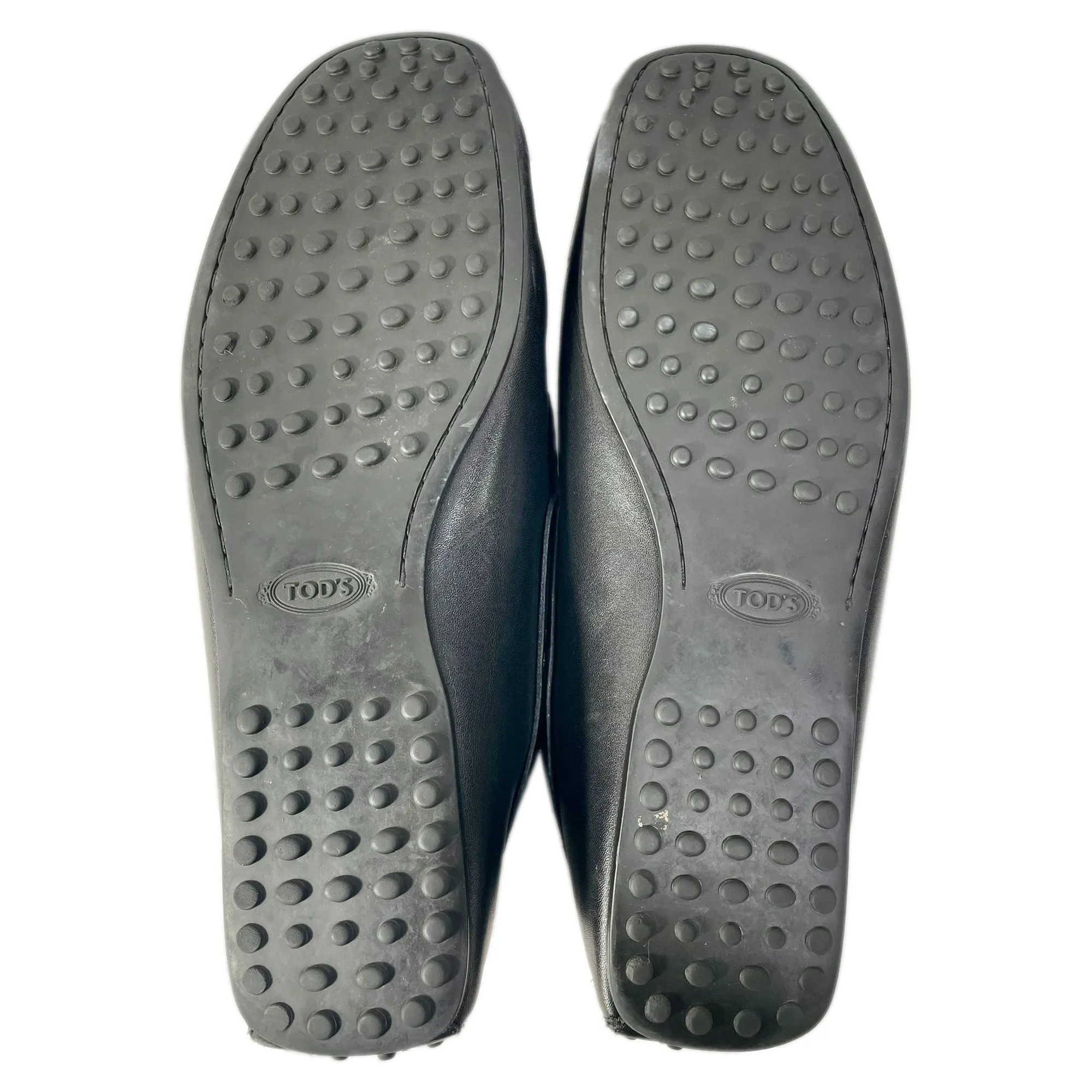 Tod's Slip On Loafers in Black Leather
