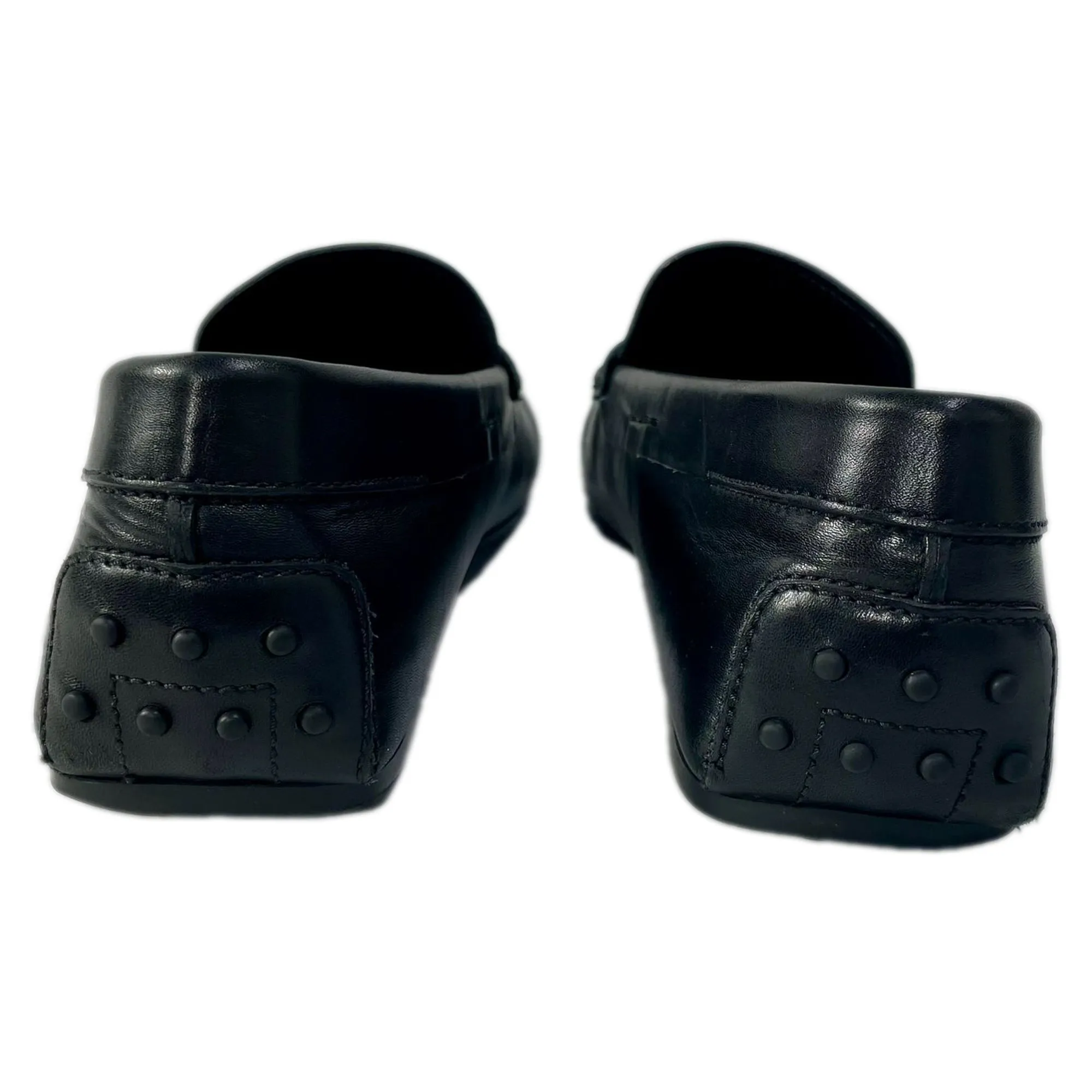 Tod's Slip On Loafers in Black Leather