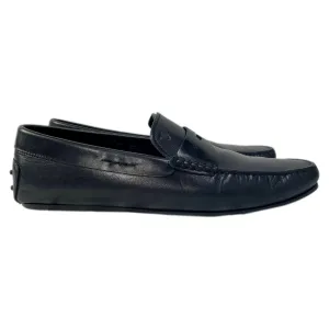 Tod's Slip On Loafers in Black Leather