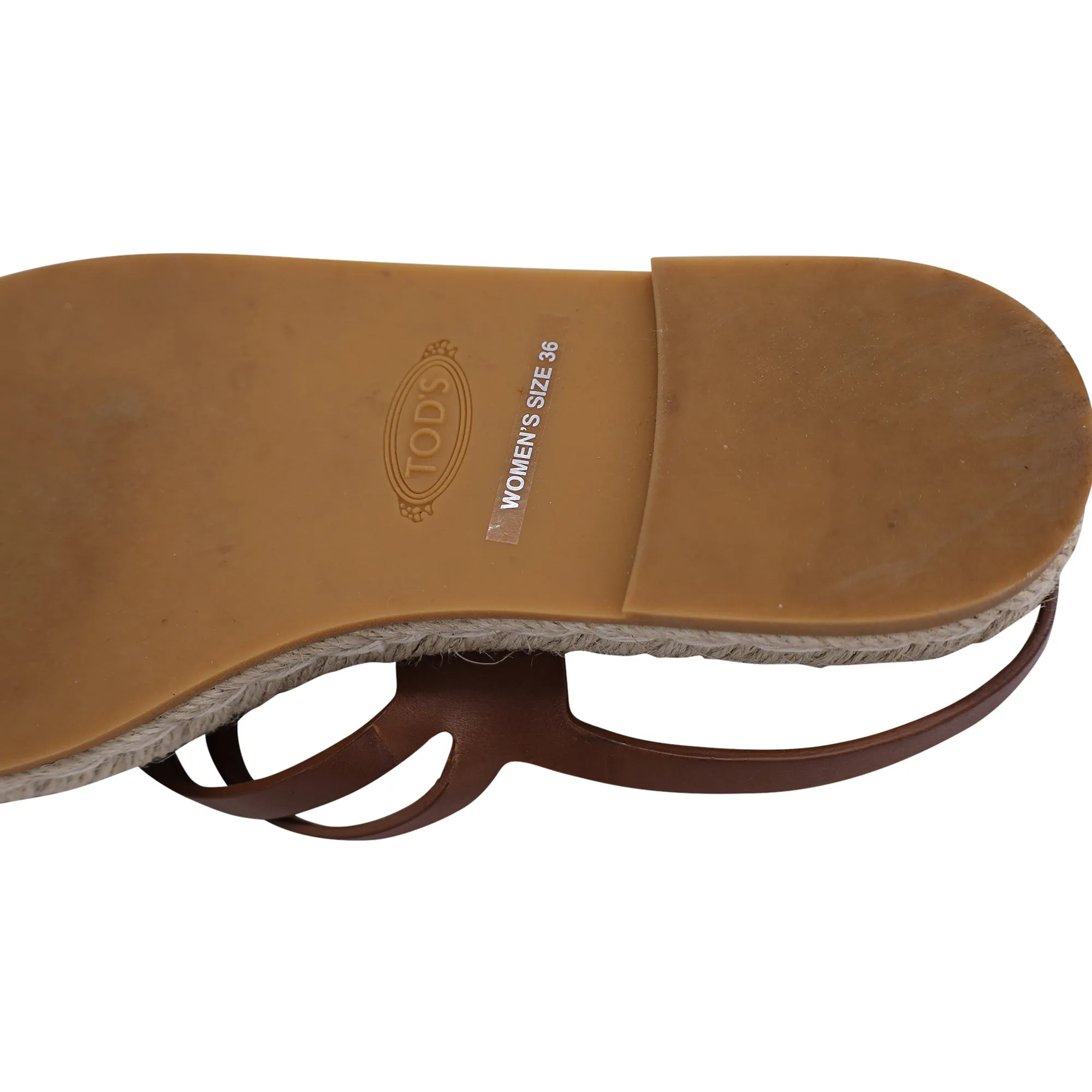 Tod's Strappy Sandals in Brown Leather