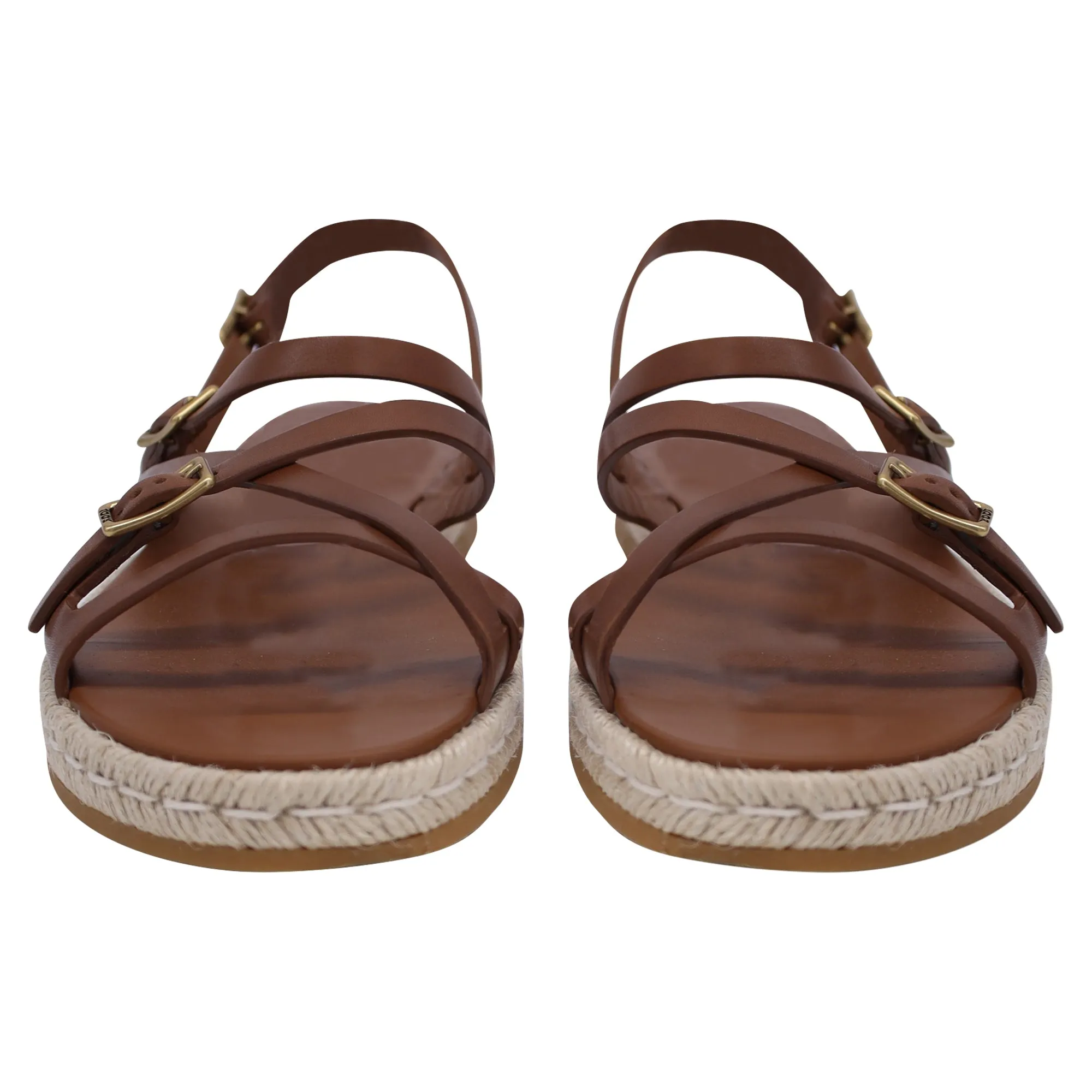Tod's Strappy Sandals in Brown Leather