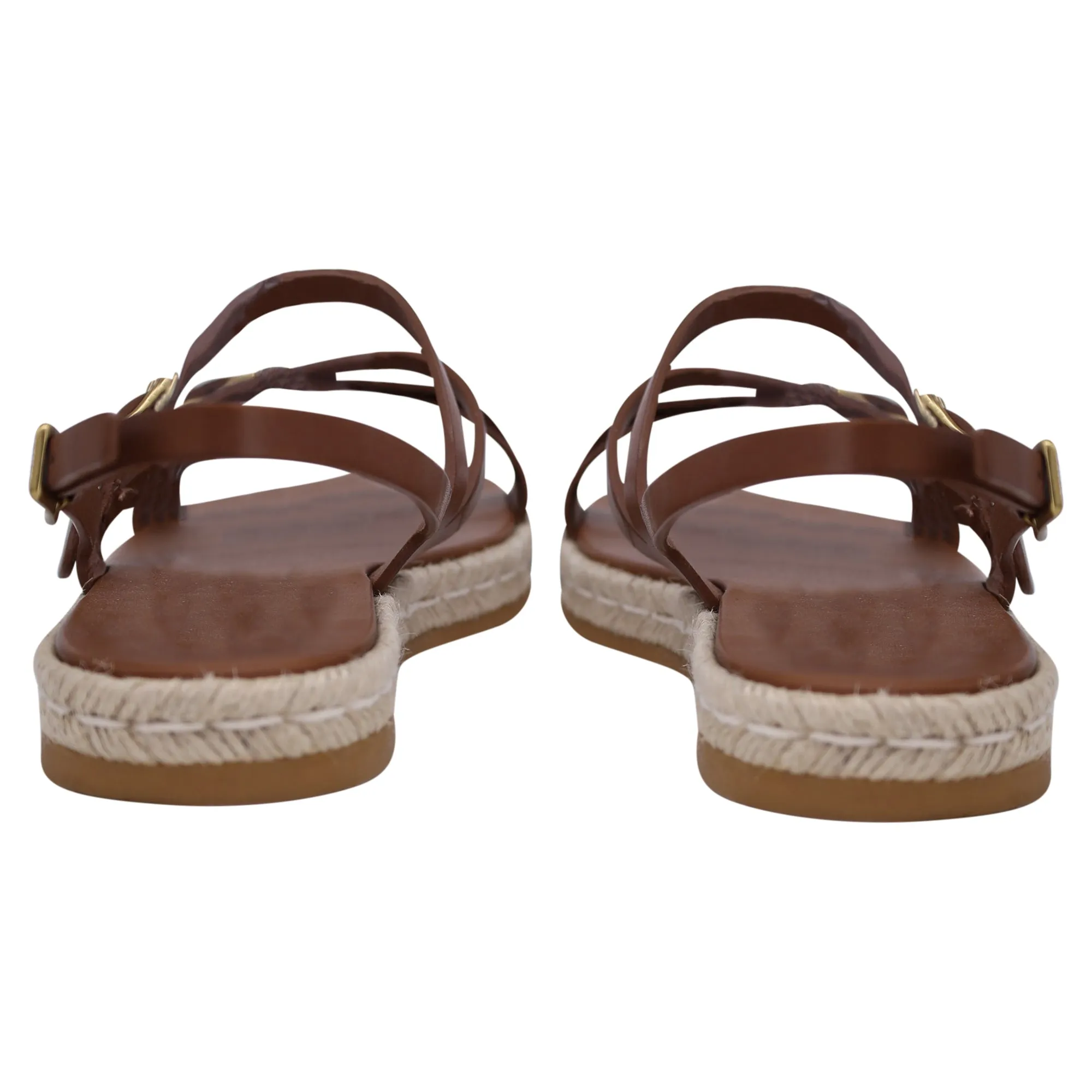 Tod's Strappy Sandals in Brown Leather