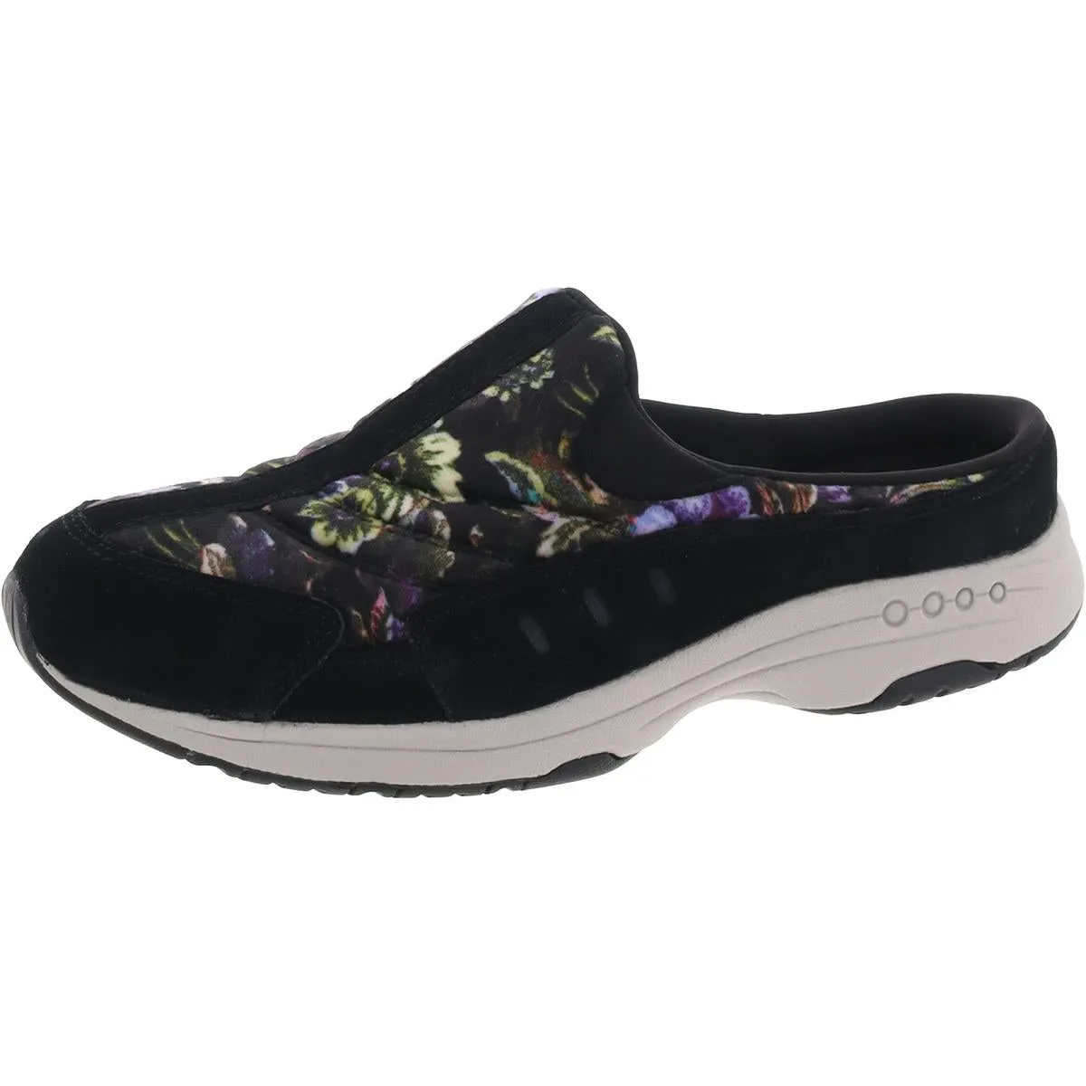Travel Time 622 Womens Floral Print Quilted Slip-On Sneakers