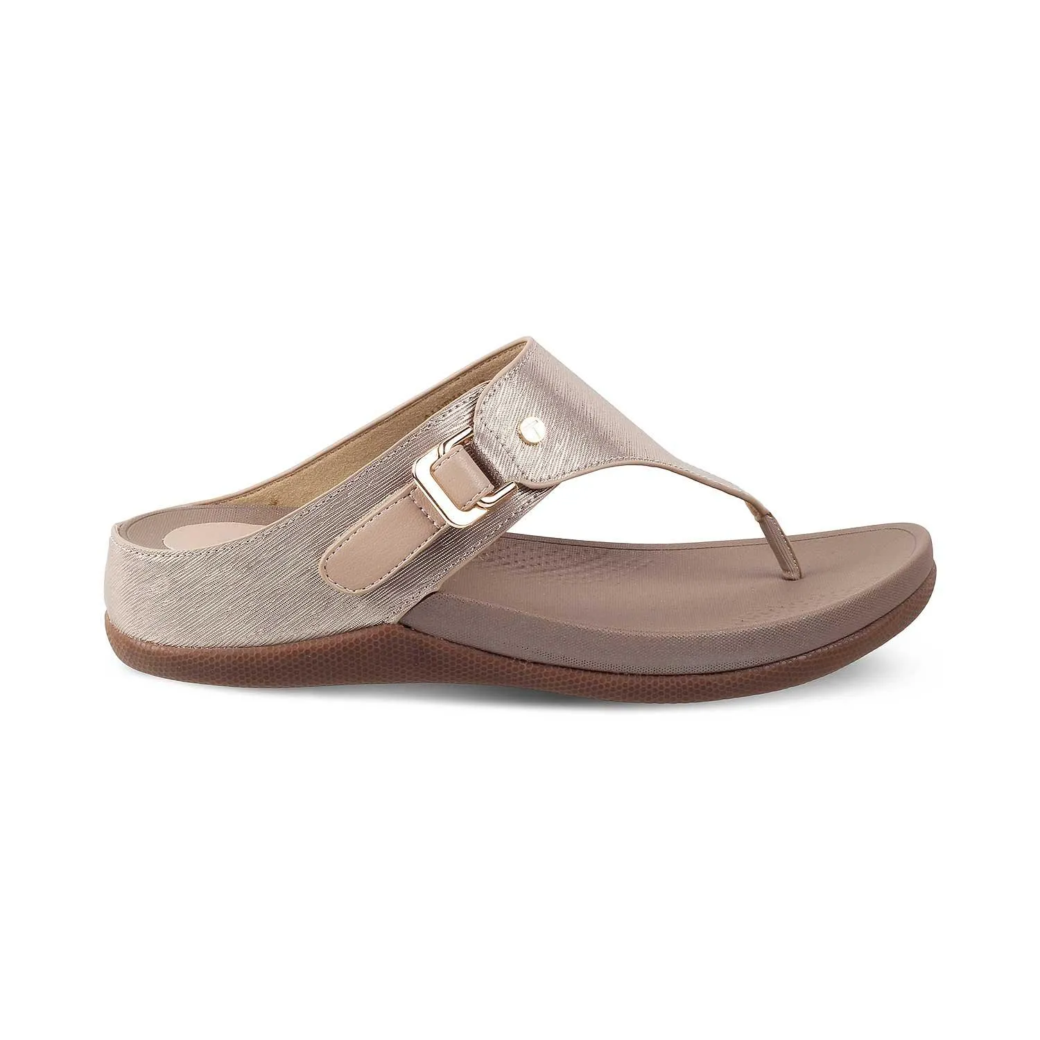Tresmode Aaryed Gold Women's Casual Platform Flats