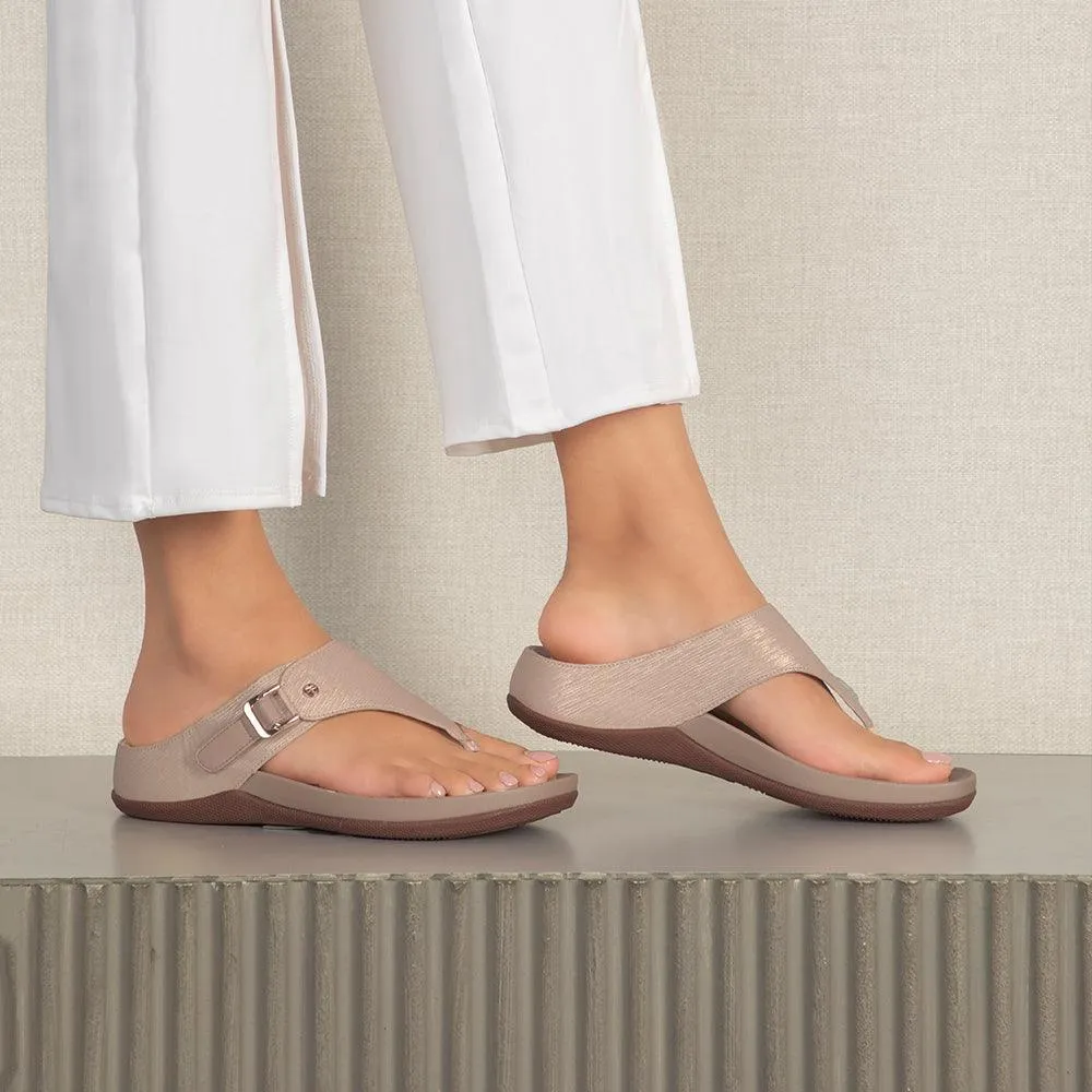 Tresmode Aaryed Gold Women's Casual Platform Flats