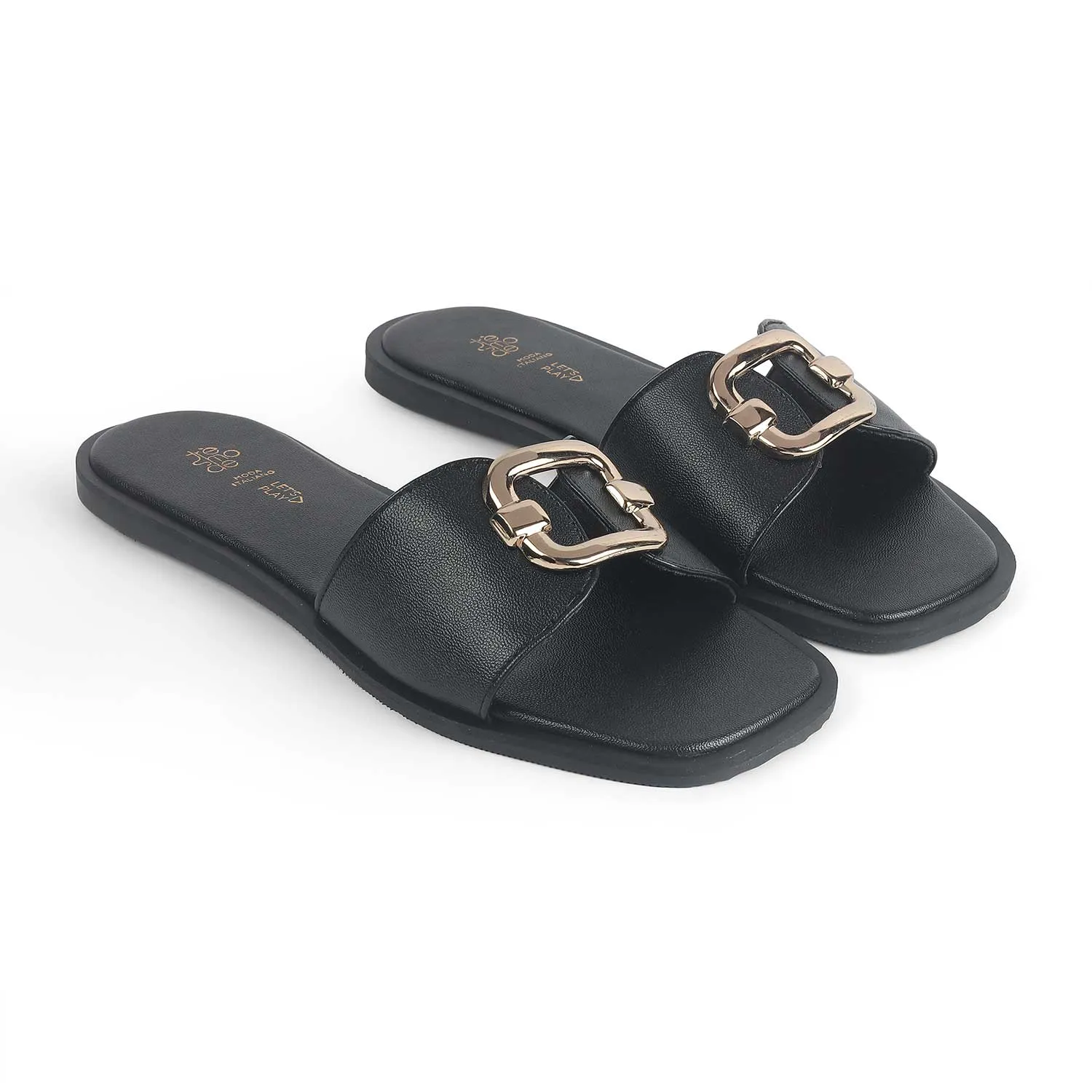 Tresmode Ancona Black Women's Dress Flats